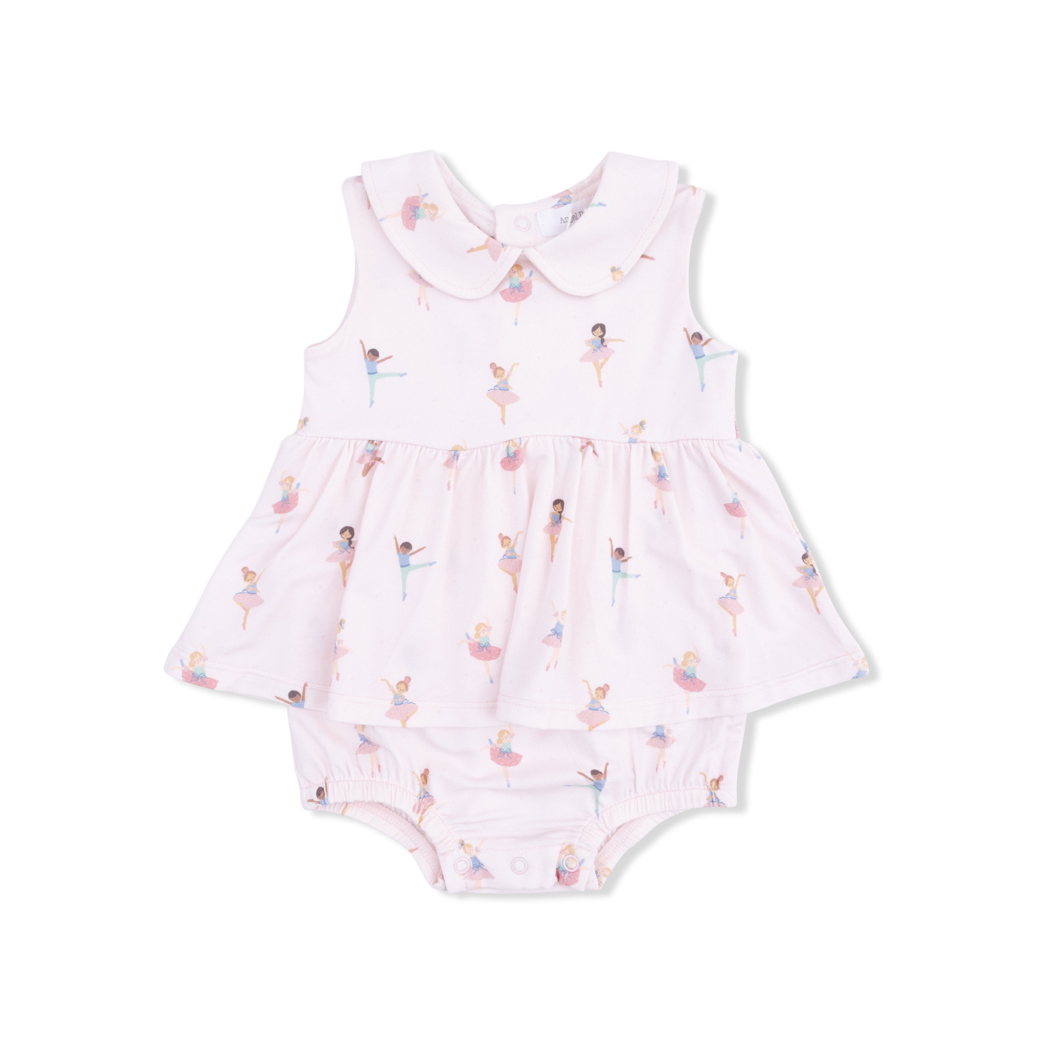 Petite Ballet  - Peter Pan Collar Bubble with Skirt-Angel Dear