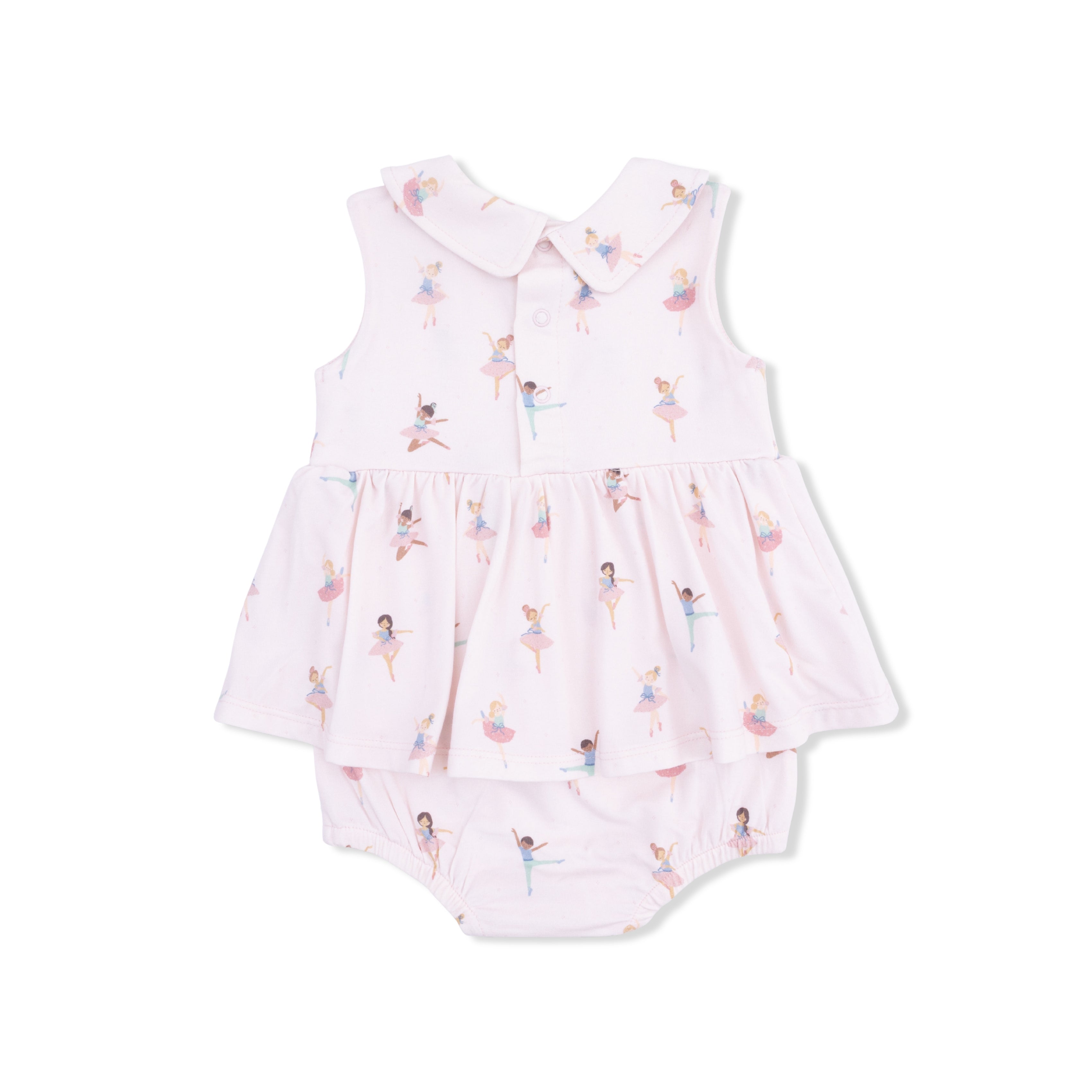 Petite Ballet  - Peter Pan Collar Bubble with Skirt-Angel Dear