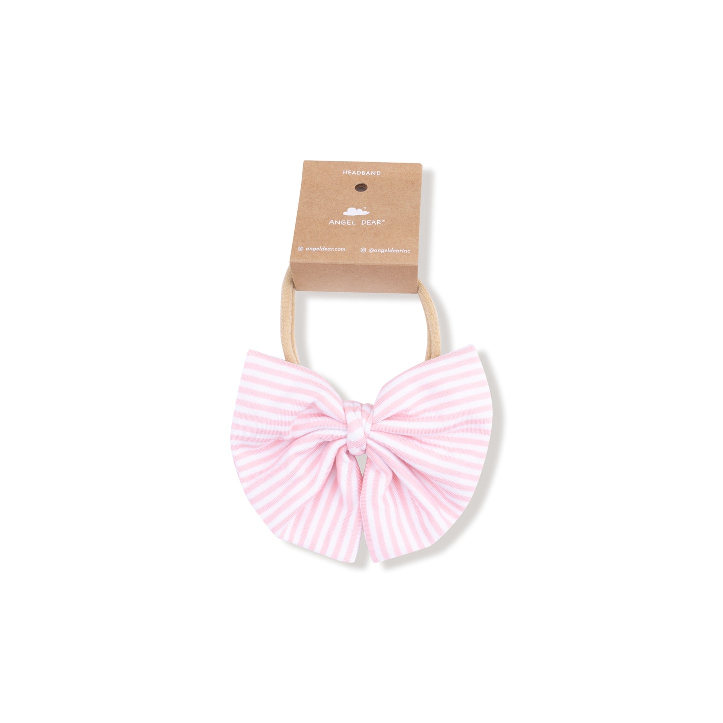 Big Bow on Soft Headband in our  Baby Golf Carts - Pink print from Angel Dear