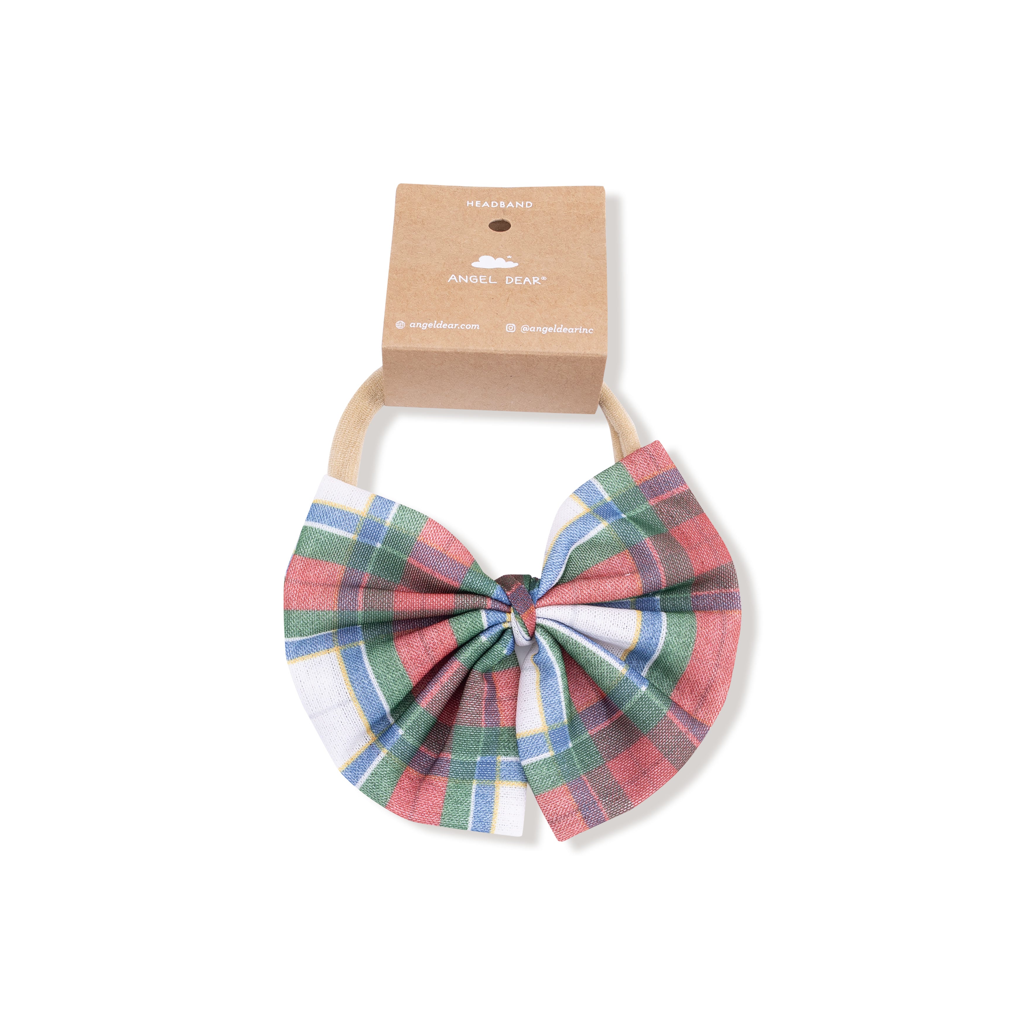 Big Tulle Bow in our  Holiday Plaid print from Angel Dear