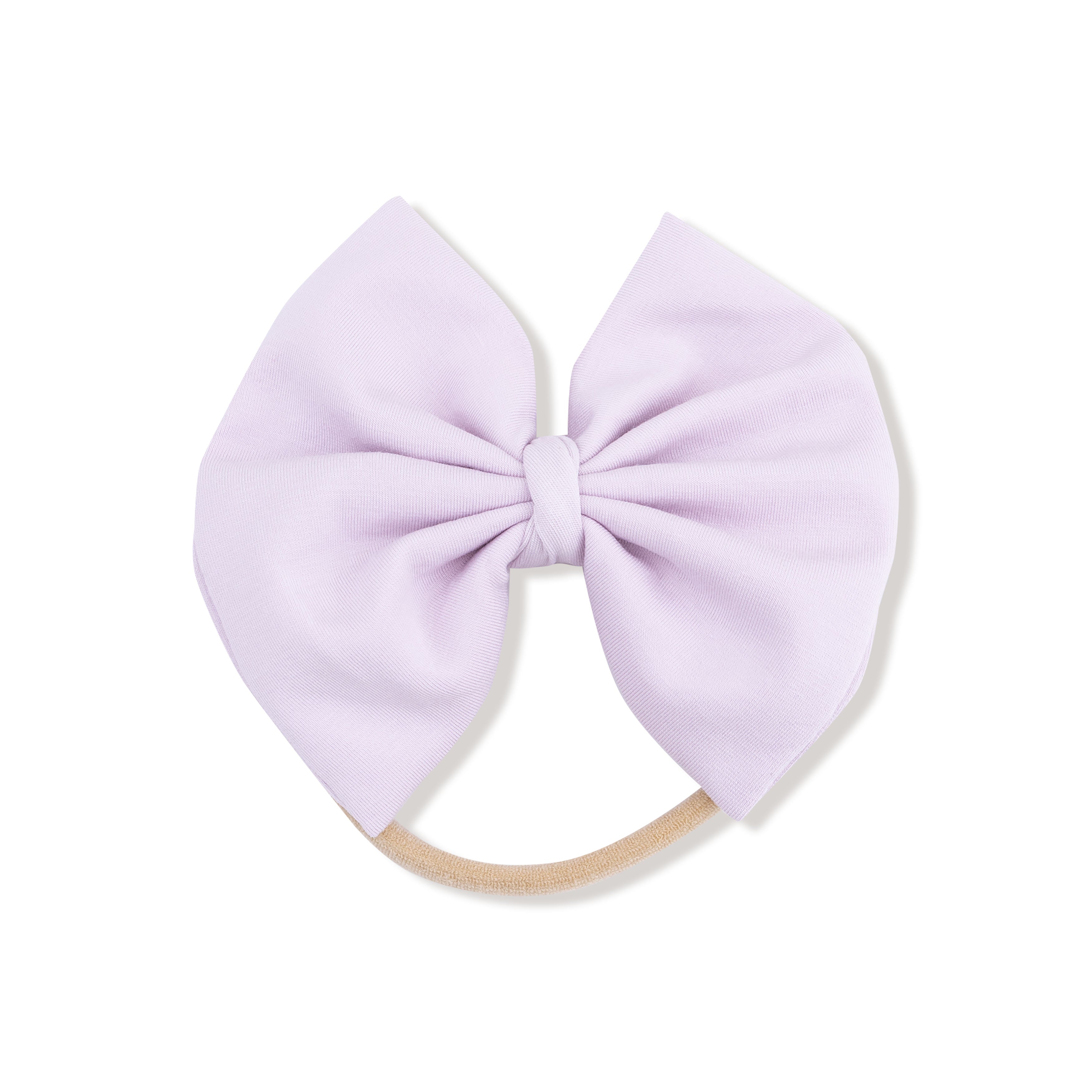 Big Bow on Soft Headband in our Orchid Hush print from Angel Dear