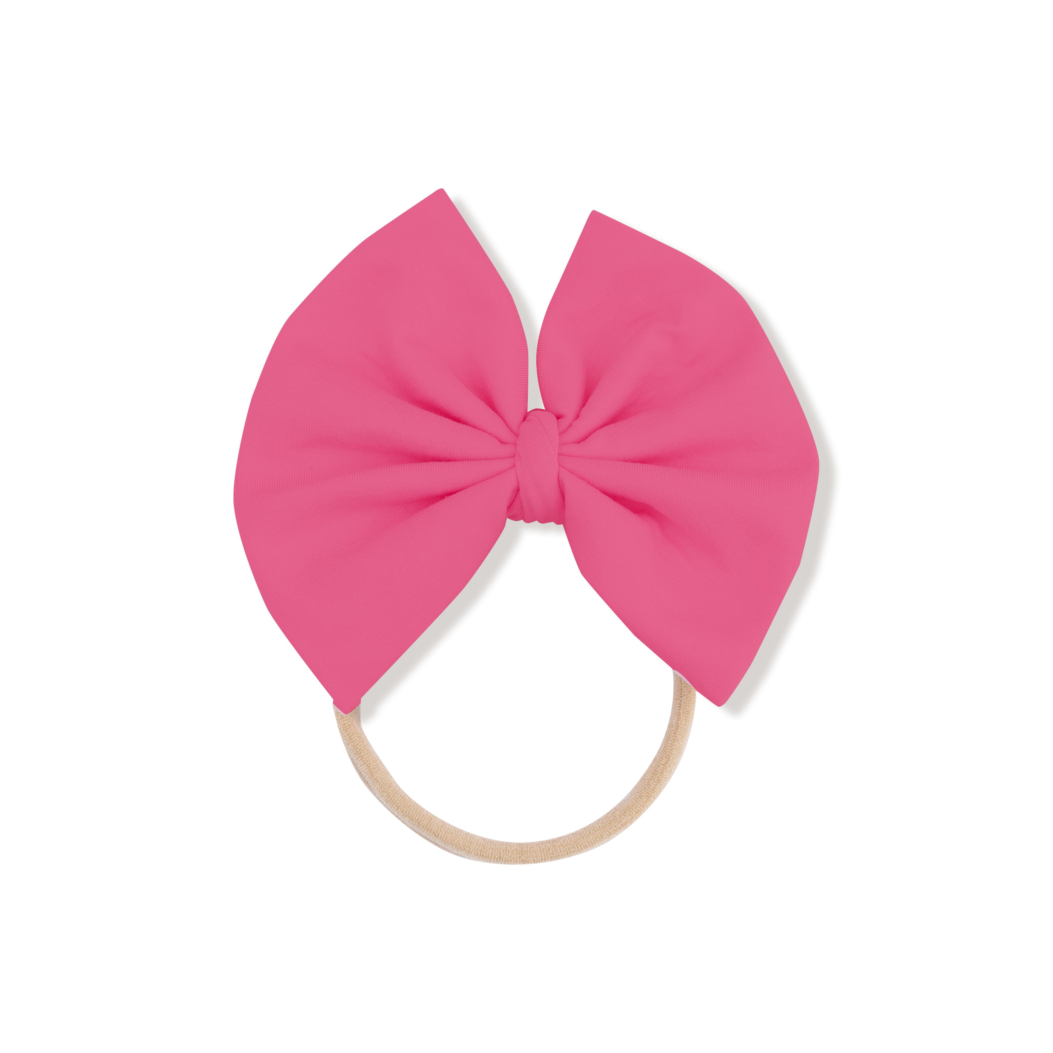 Big Bow on Soft Headband in our Pink Power print from Angel Dear