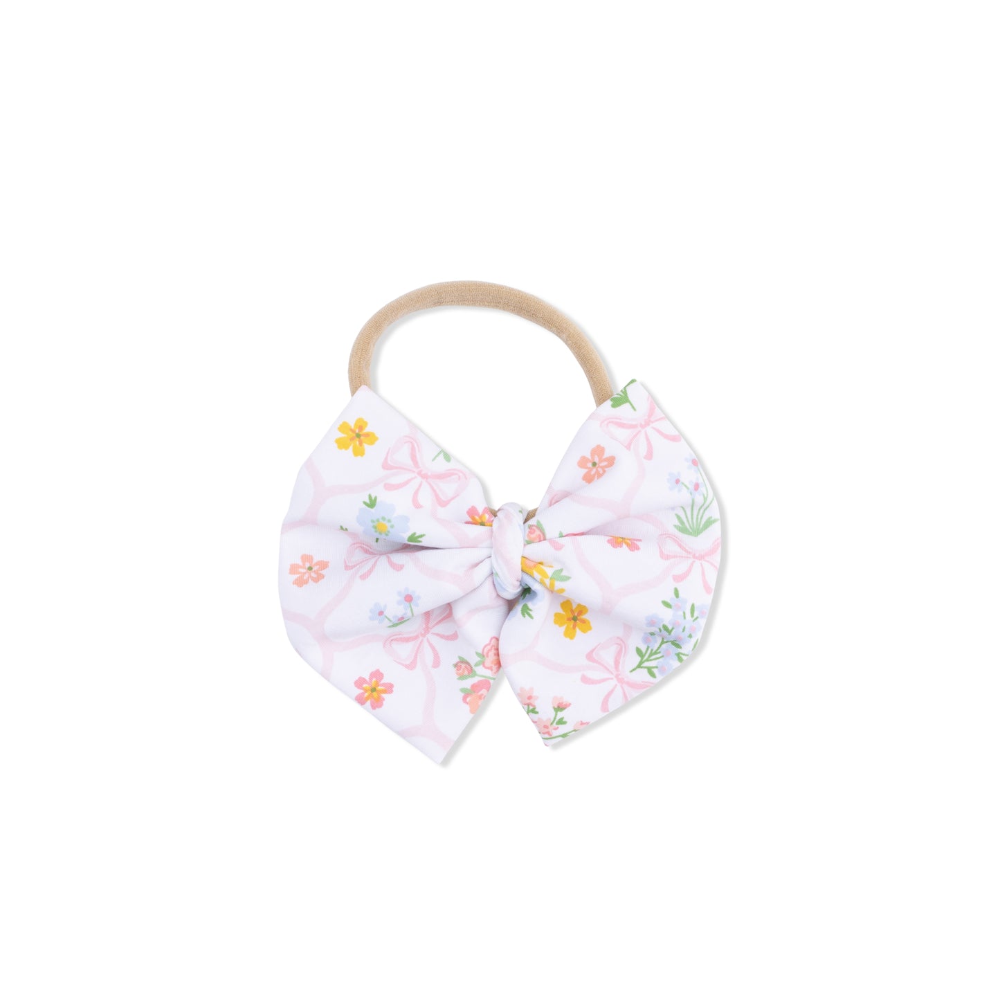 Spring Blooms Bow Trellis - Bow on Headband-Angel Dear