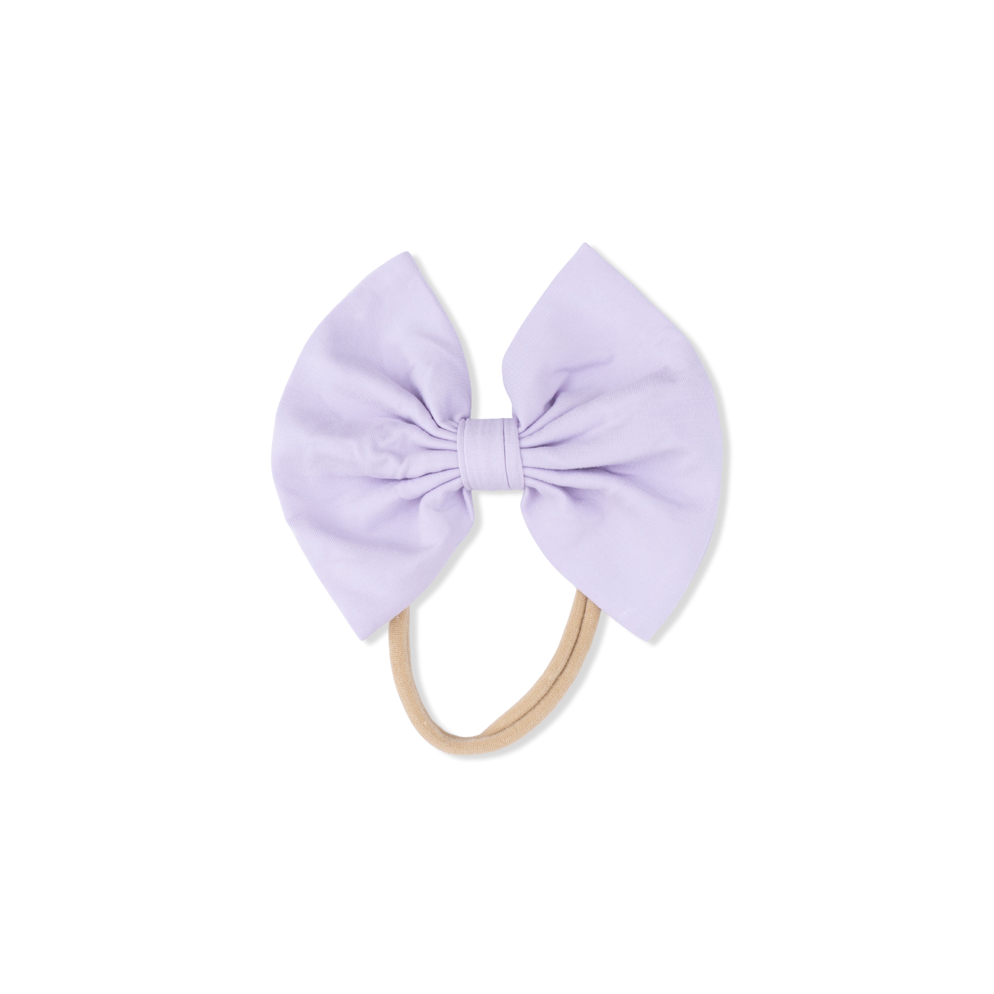 Solid Orchid Petal - Bow on Headband-Angel Dear