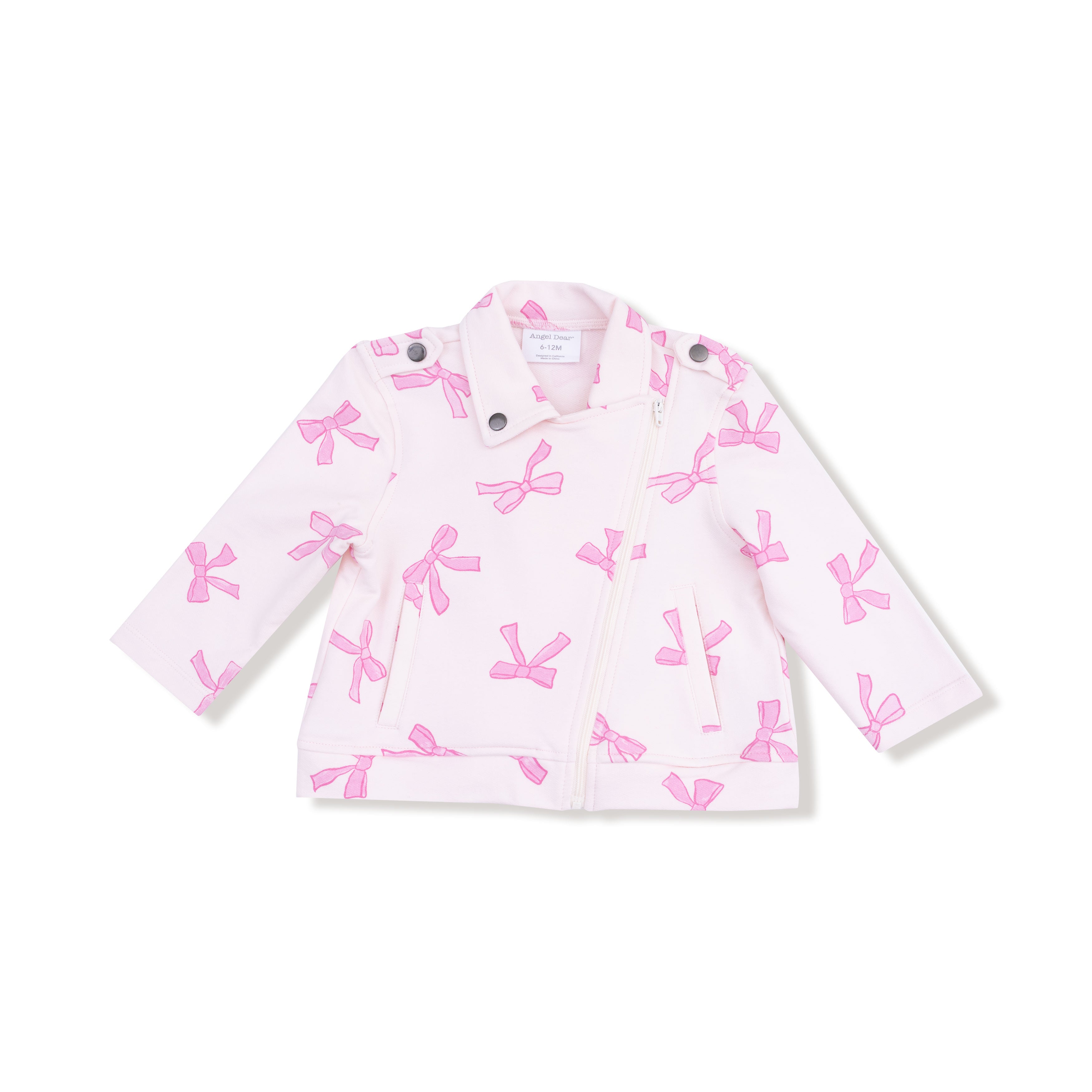 Motorcycle Jacket in our Pretty Bows print from Angel Dear