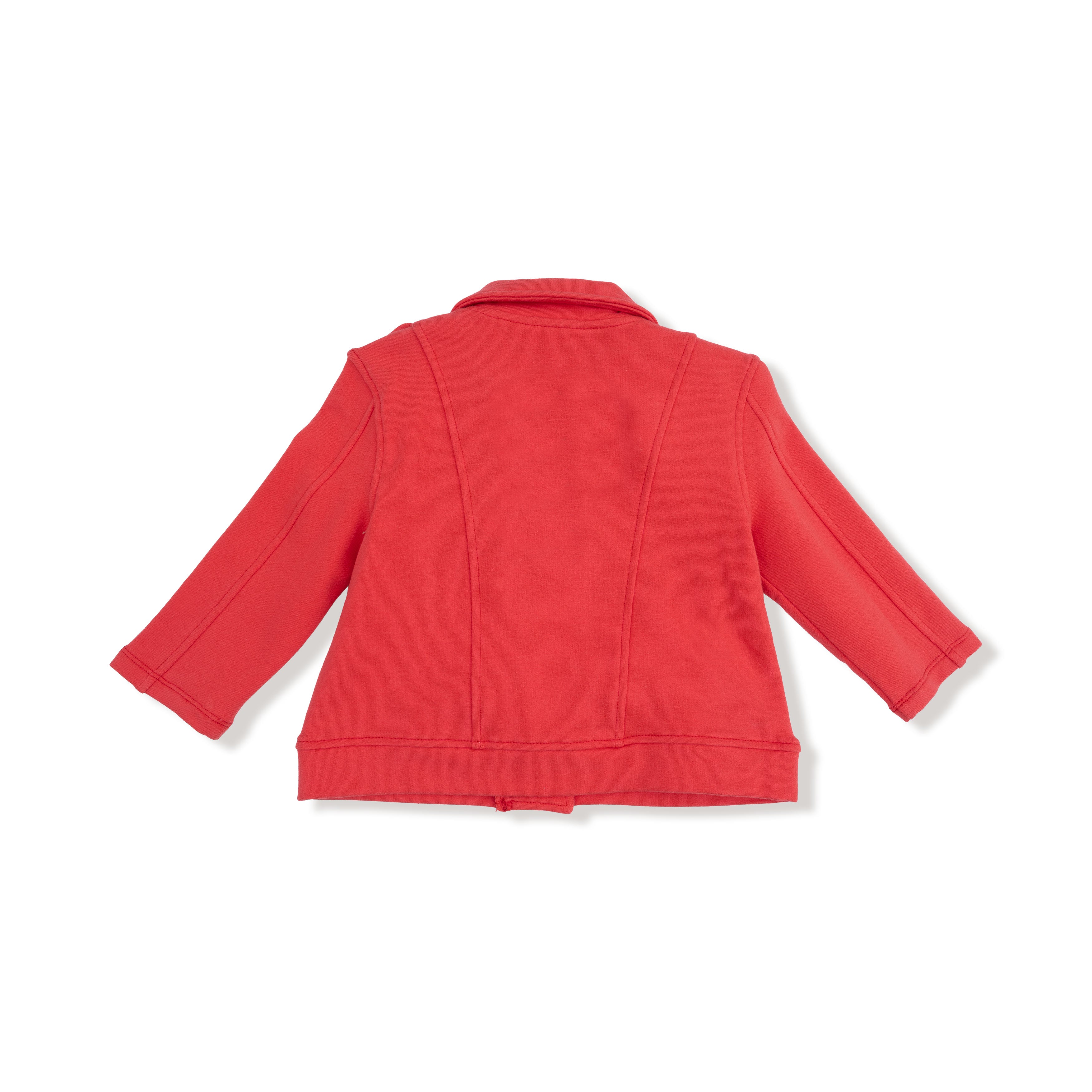 Motorcycle Jacket in our  Varsity - Red print from Angel Dear