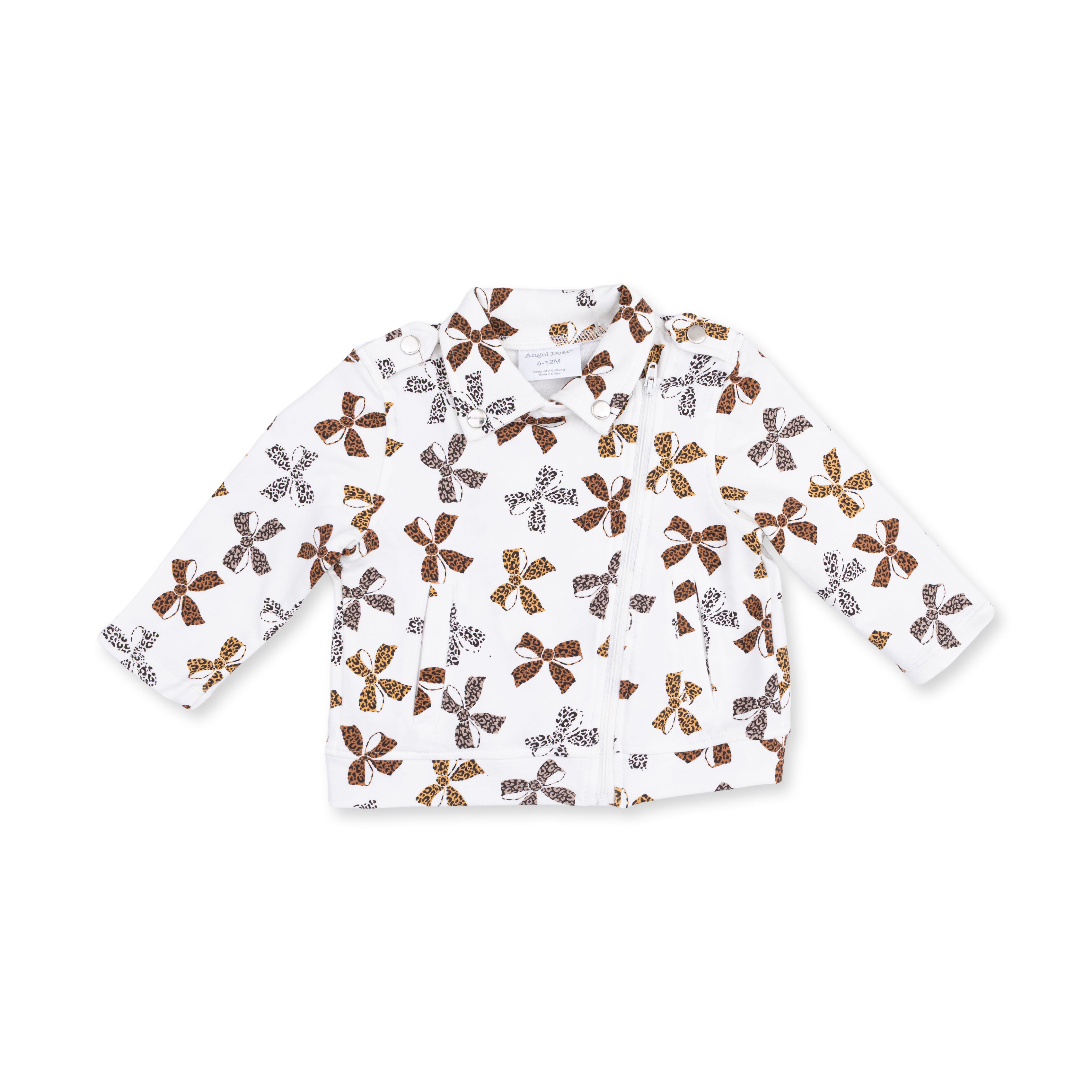 Leopard French Terry - Motorcycle Jacket