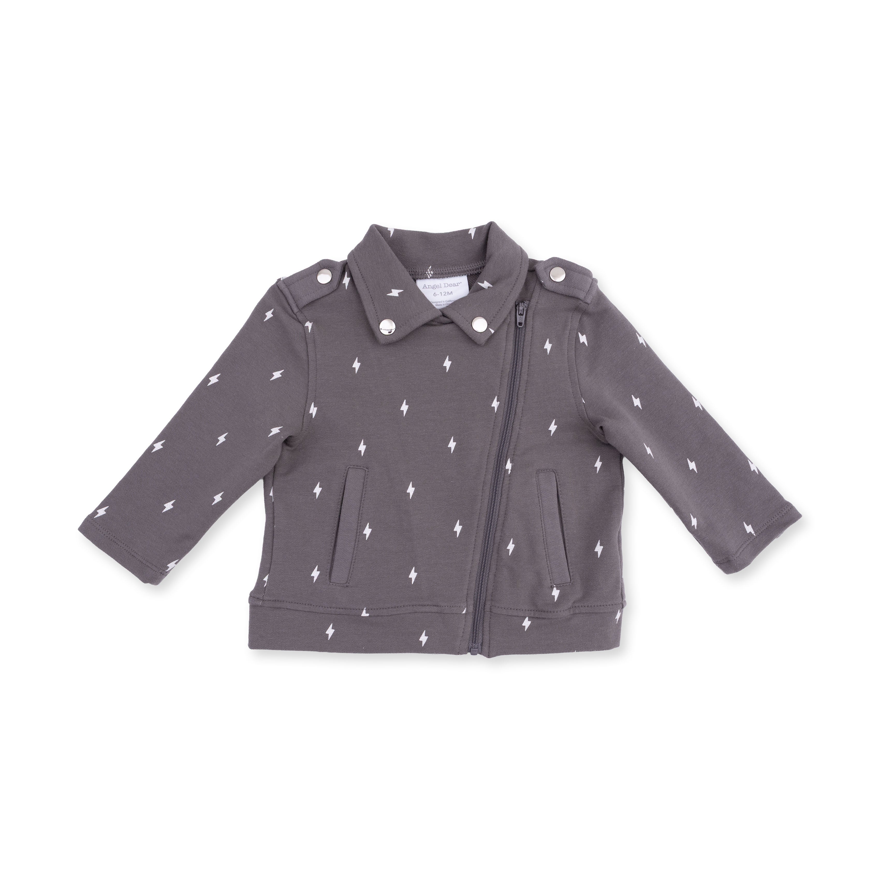 Lightning Bolt French Terry - Motorcycle Jacket