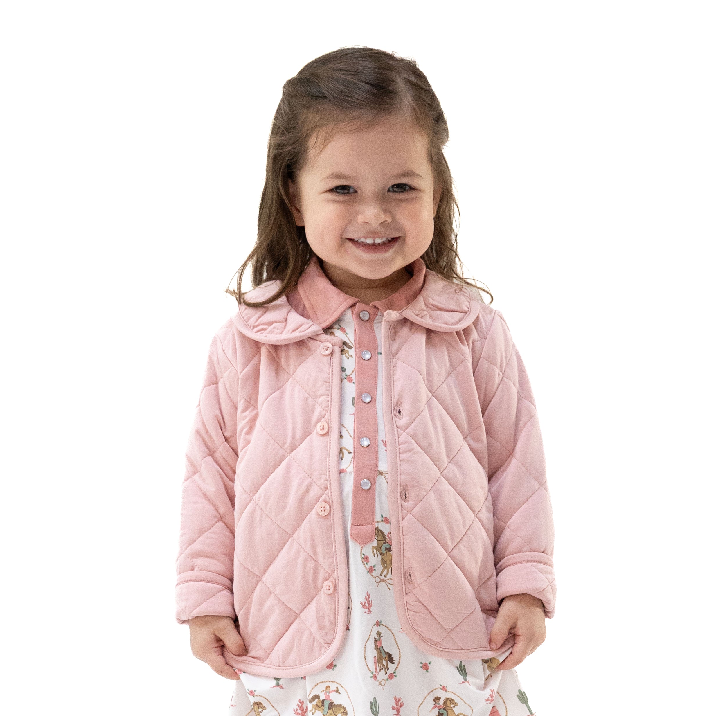 Solid Mellow Rose - Quilted Jacket