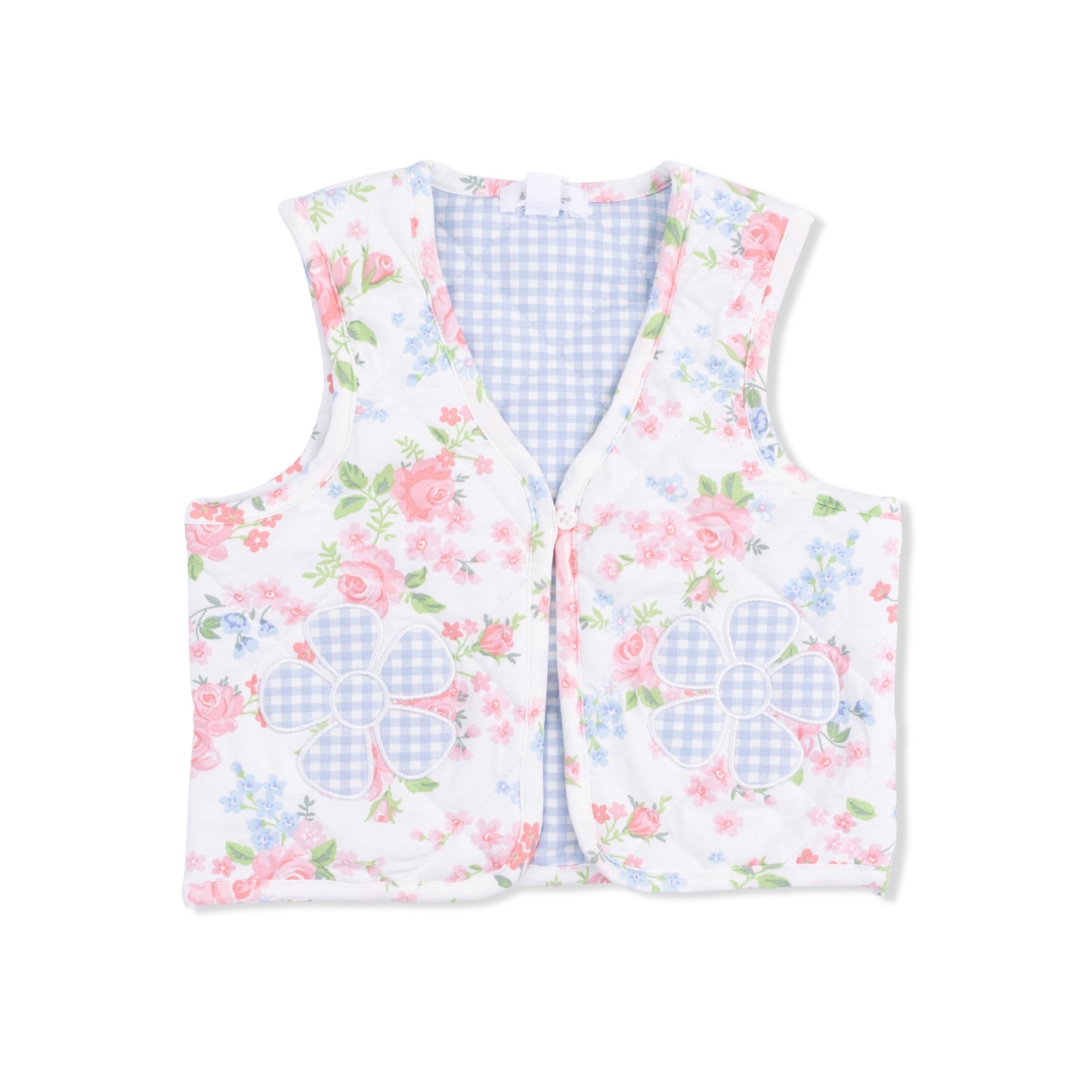 Cute Little Roses - Quilted Vest-Angel Dear