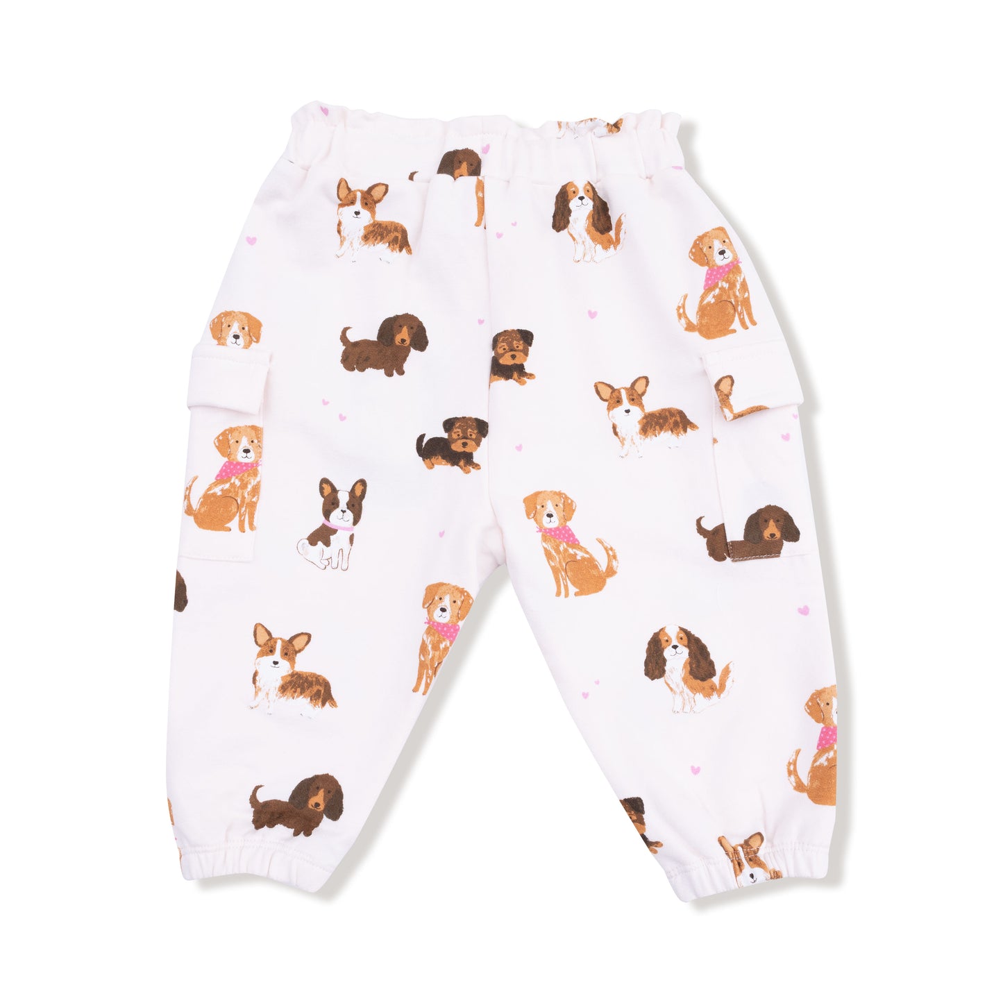 Fashion Cargo Pants in our  Best Friend Dogs - Pink print from Angel Dear