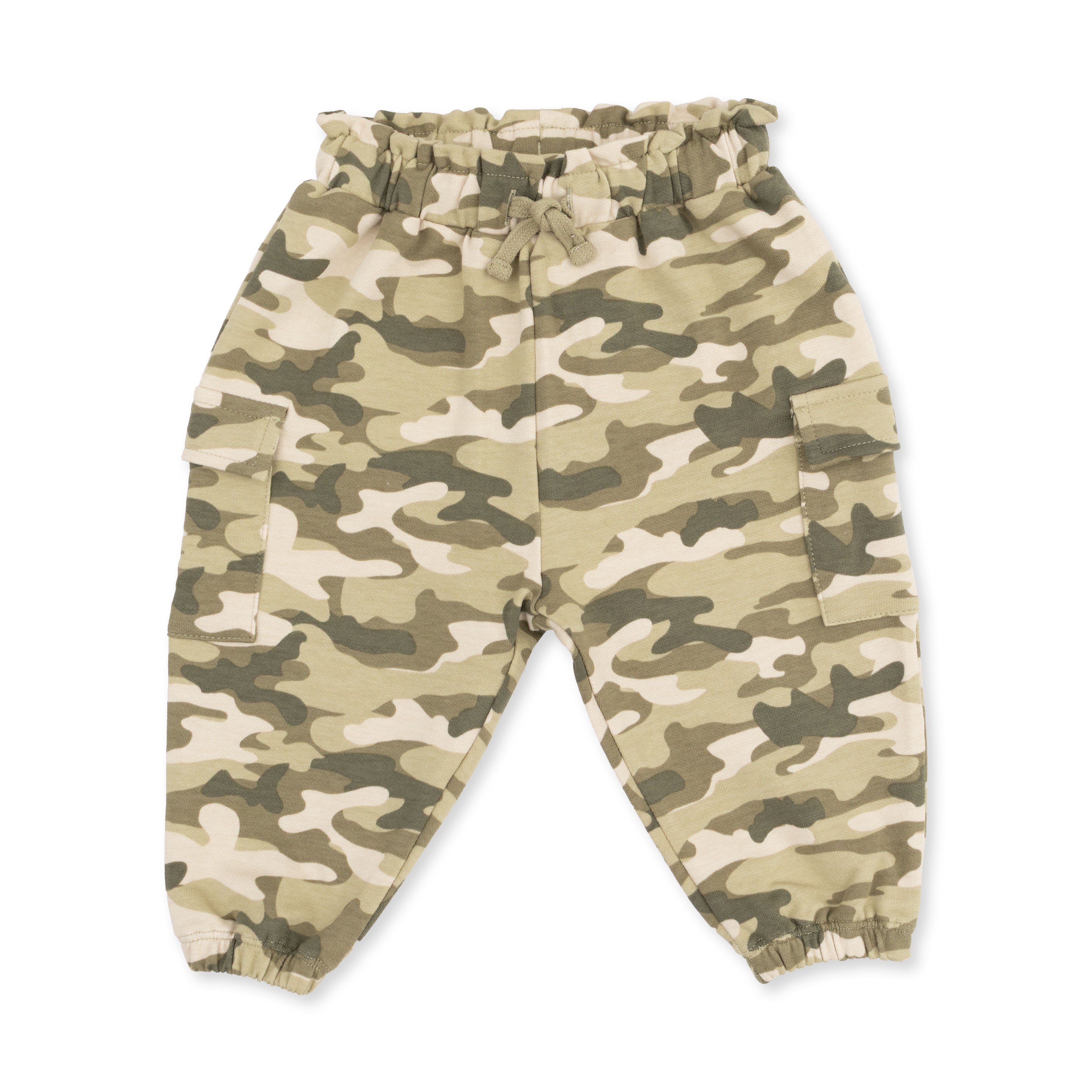 Camo French Terry - Fashion Cargo Pants