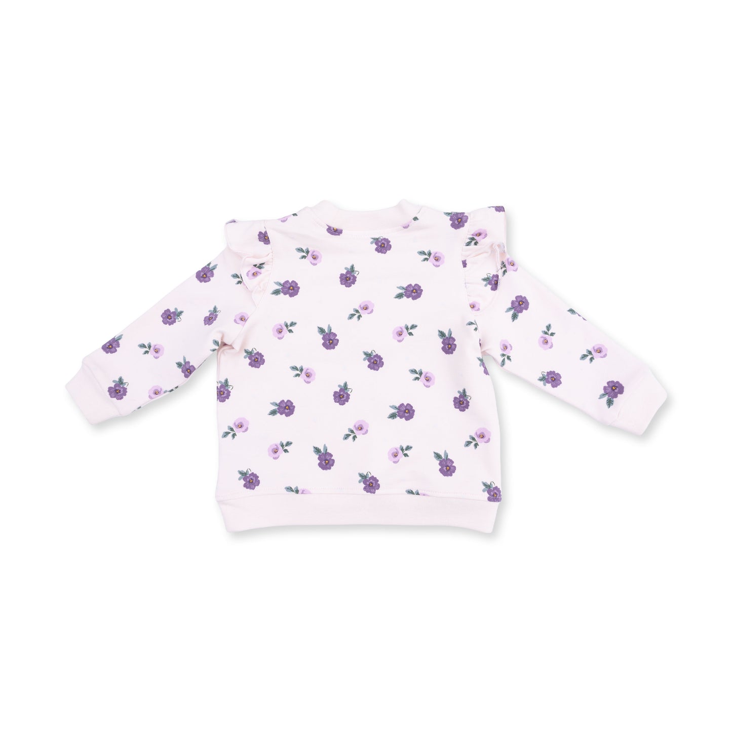Violetta Floral - V-Ruffle Sweatshirt