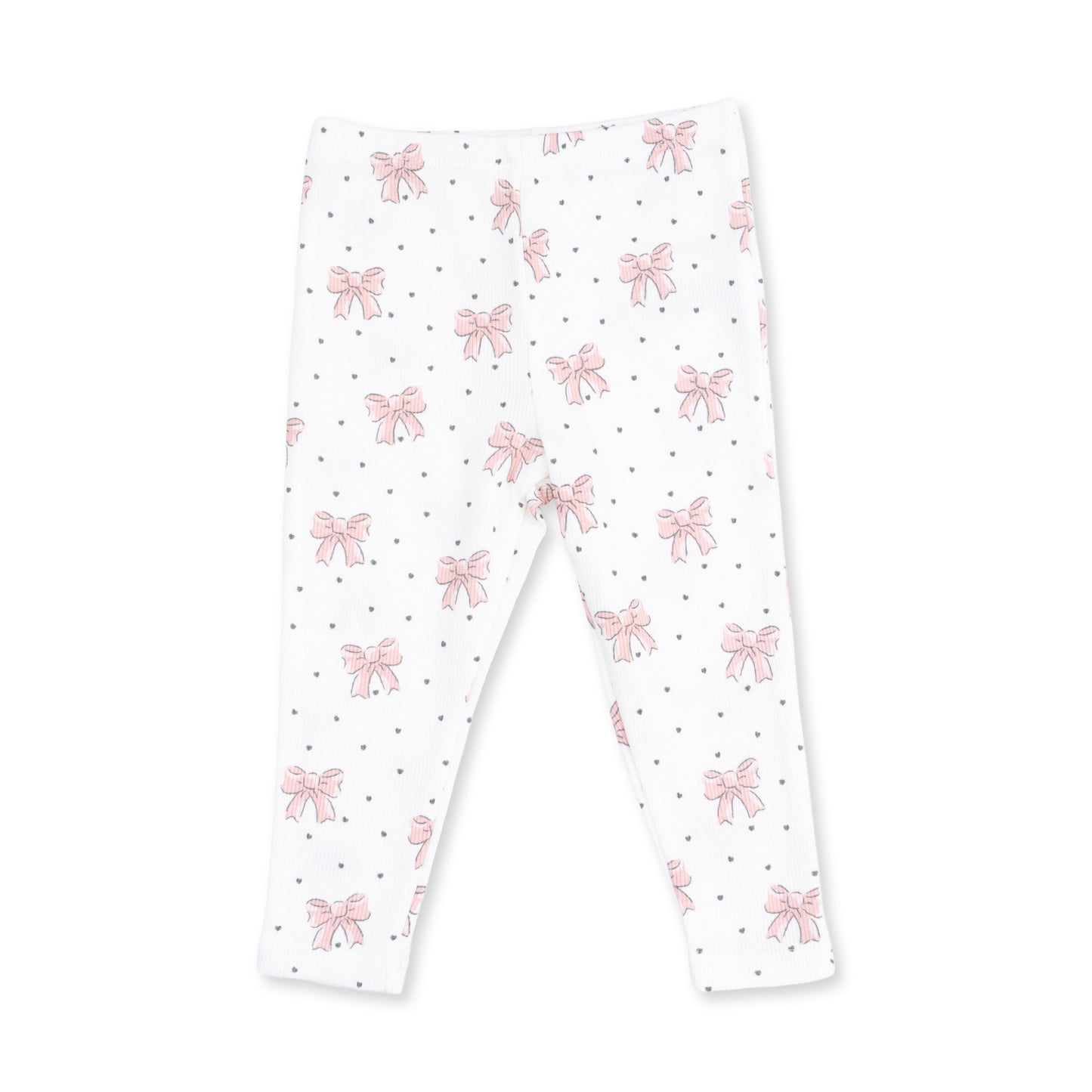 Veiled Pink Bows - V-Ruffle Sweatshirt and Legging