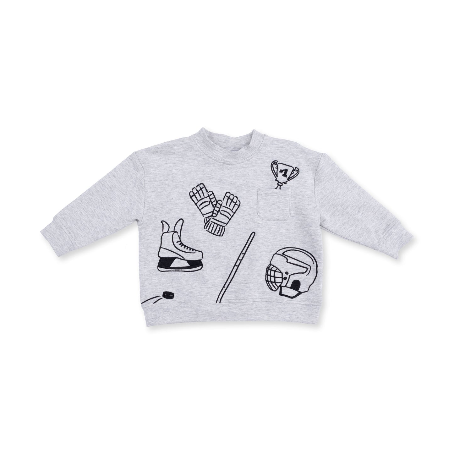 Hockey - Drop Sleeve Sweatshirt