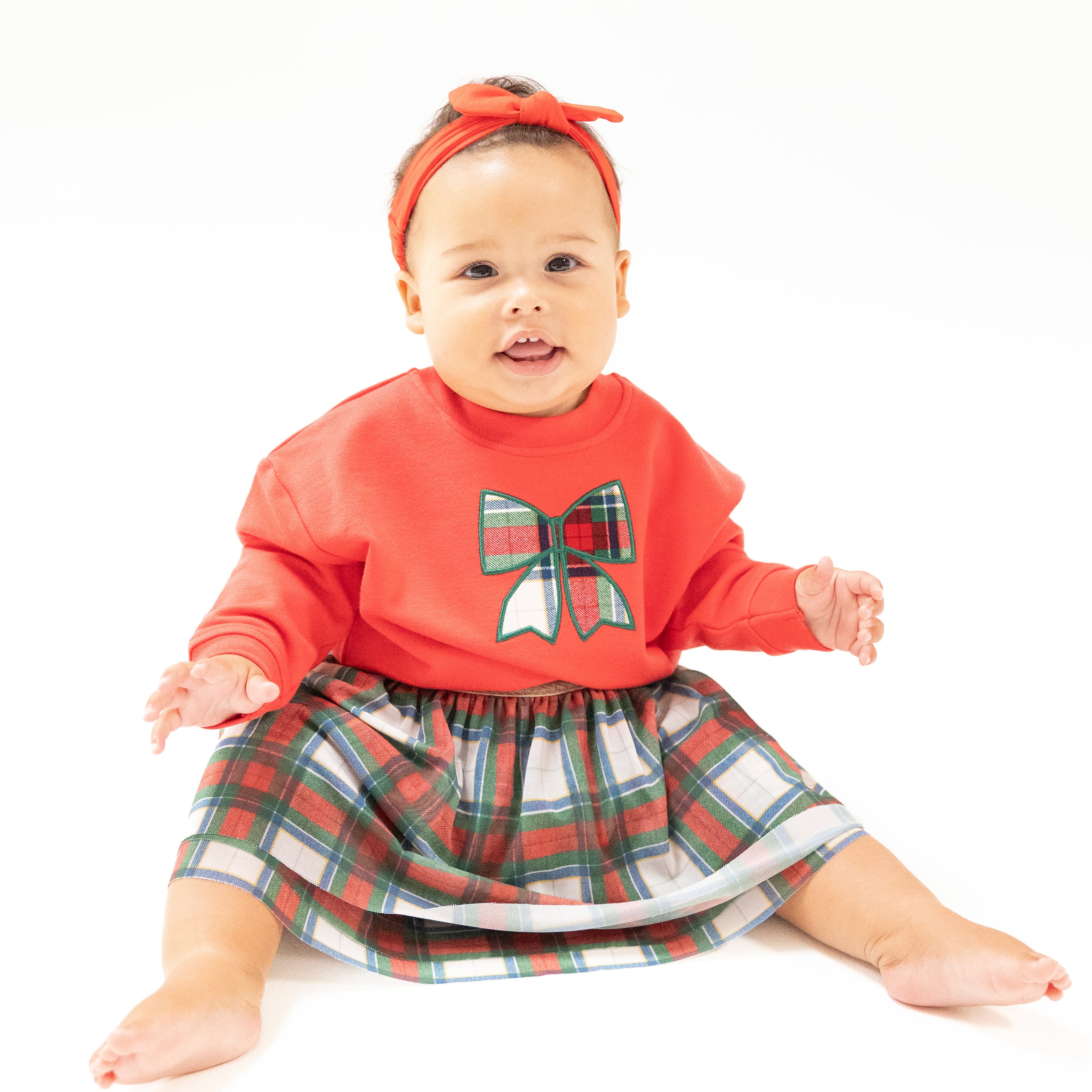 Tutu Skirt in our  Holiday Plaid print from Angel Dear