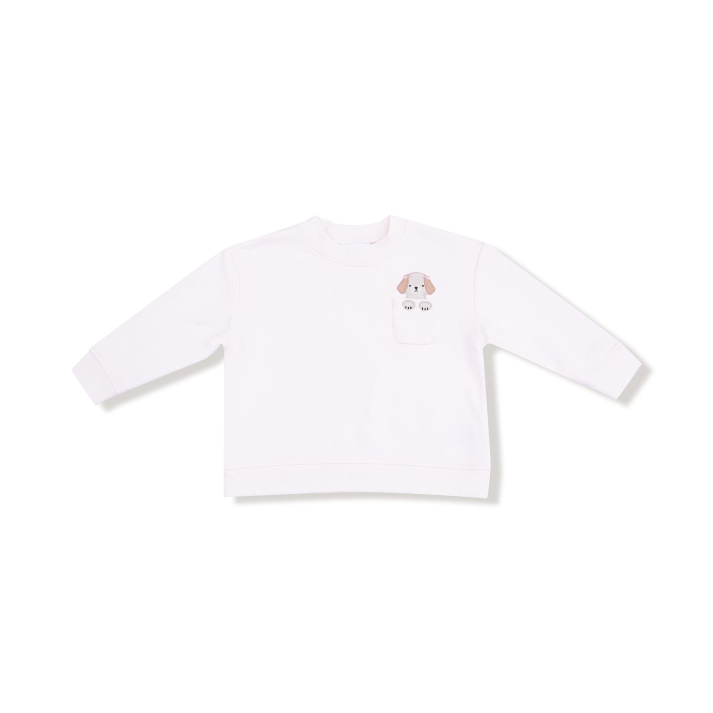 Drop Sleeve Sweatshirt and Jogger in our  Best Friend Dogs - Pink print from Angel Dear