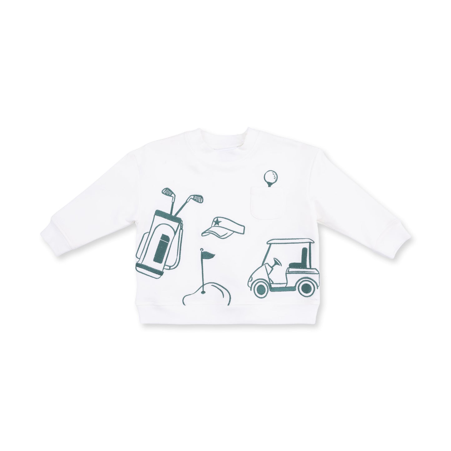 Golf - Drop Sleeve Sweatshirt White