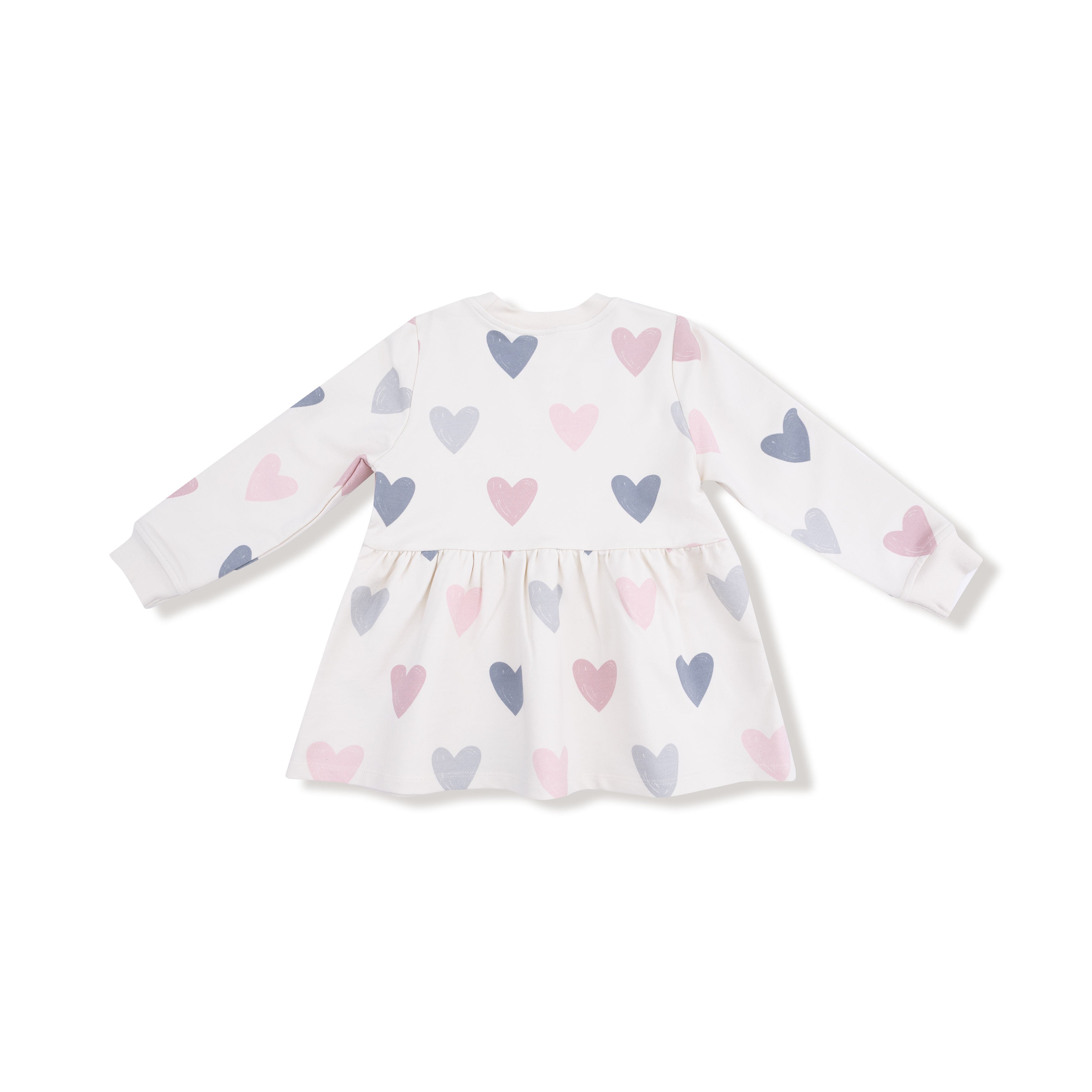 Drop Waist Dress in our  Hearts print from Angel Dear