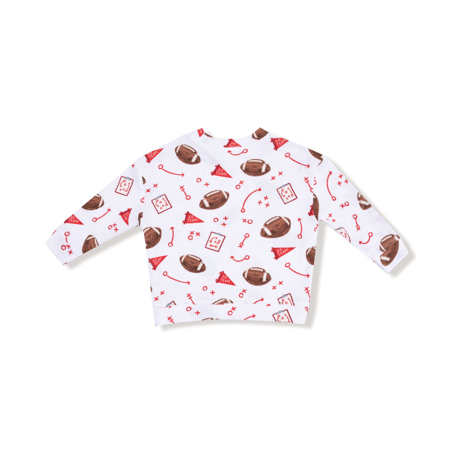 Drop Sleeve Shirt in our  Touchdown Time - Red print from Angel Dear