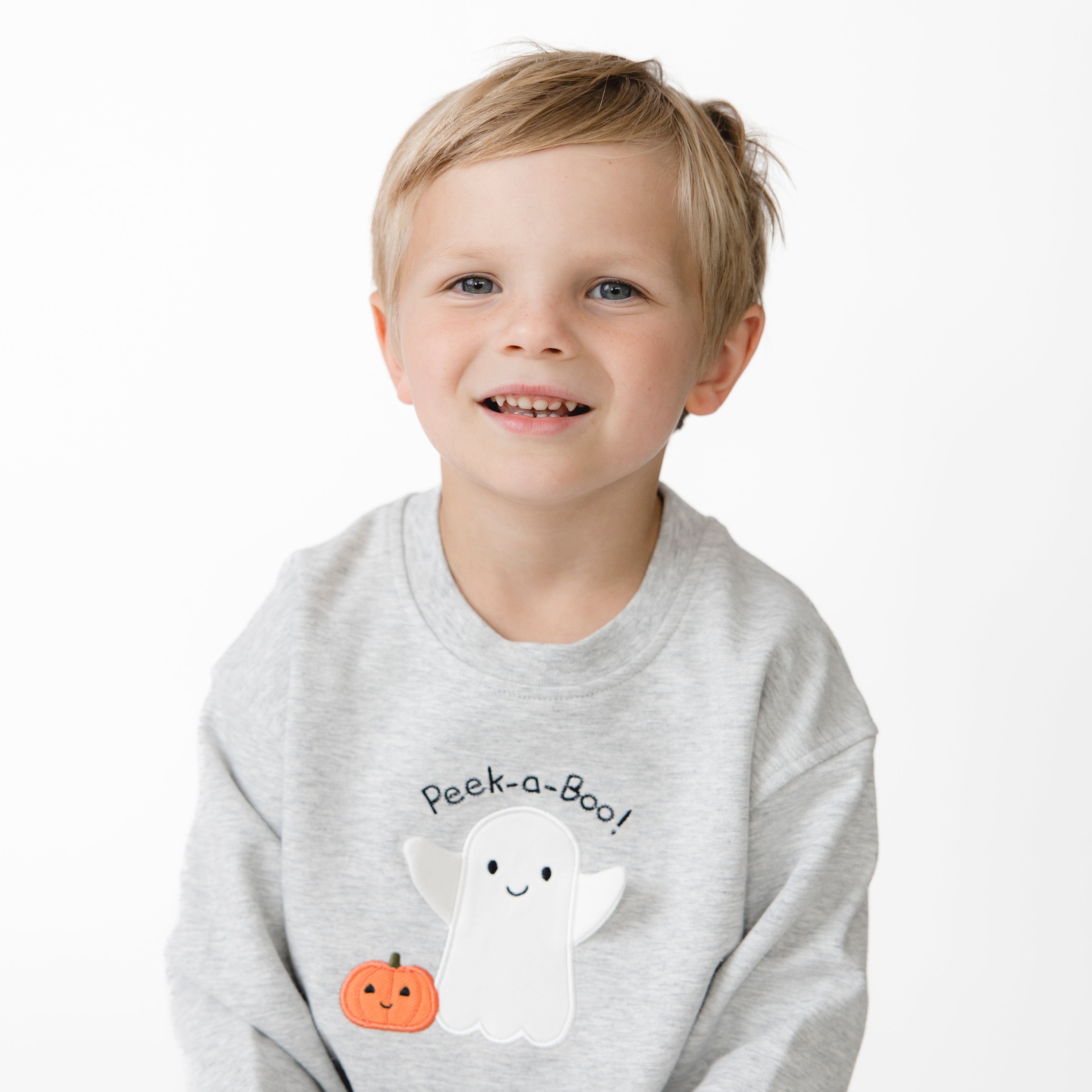 Ghosts - Gray Drop Sleeve Sweatshirt