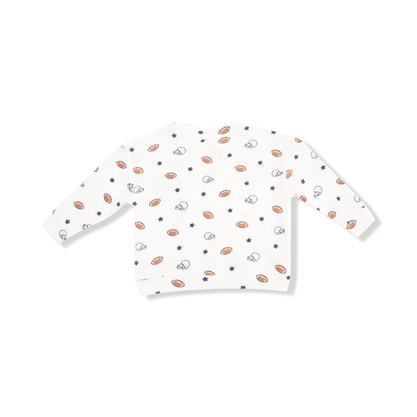 Drop Sleeve Shirt with Pocket and Jogger in our  Footballs and Stars print from Angel Dear