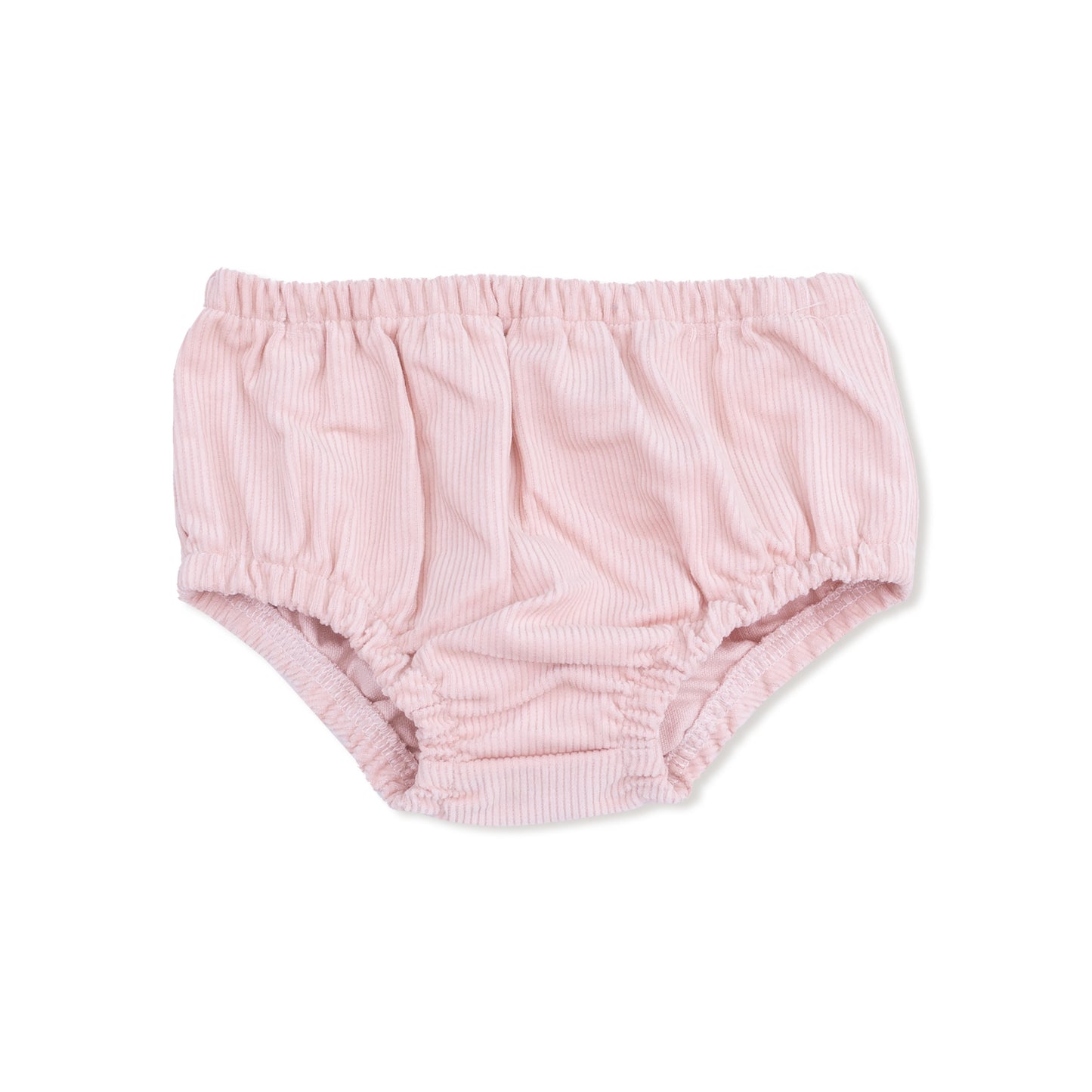 Scoop Yoke with Ruffle Dress + Bloomer in our Veiled Pink print from Angel Dear