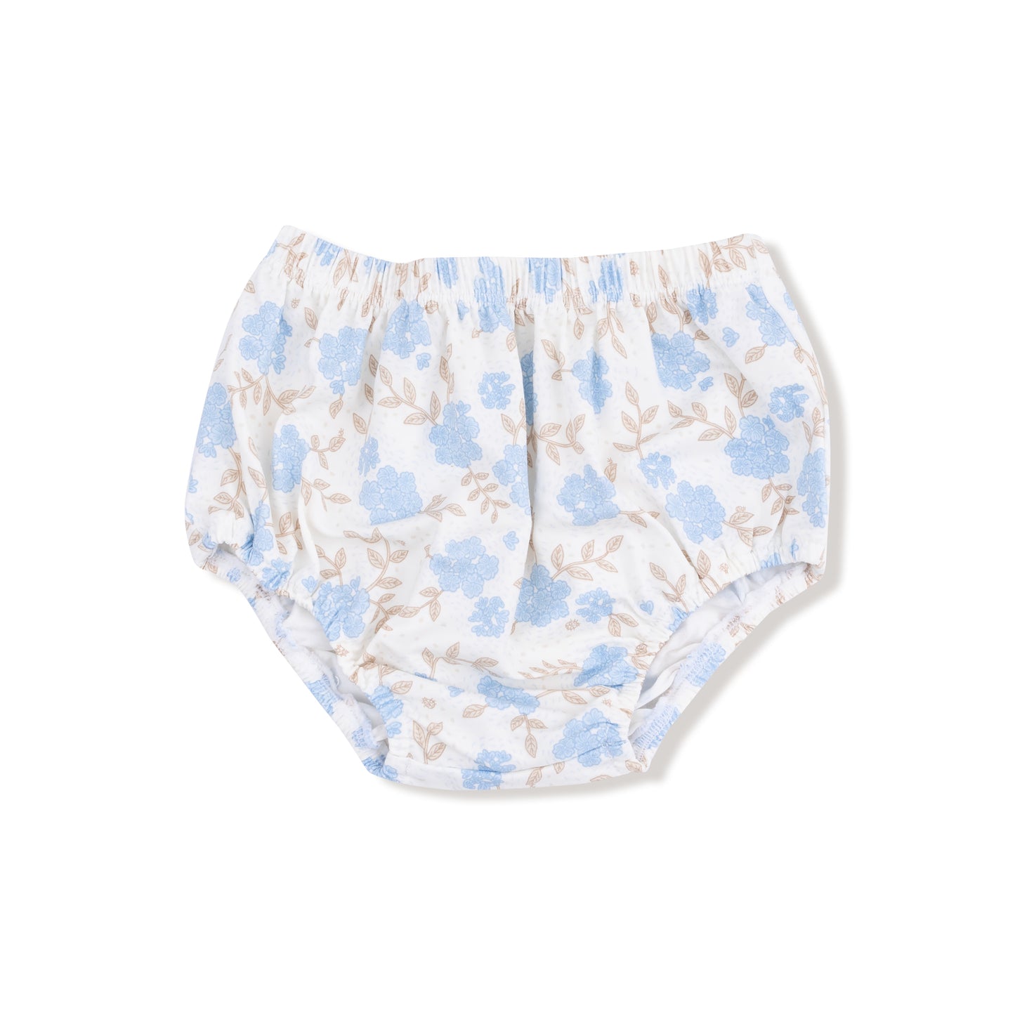 Long Sleeve Peter Pan Collar Dress and Bloomer in our  Baby Blue Floral print from Angel Dear