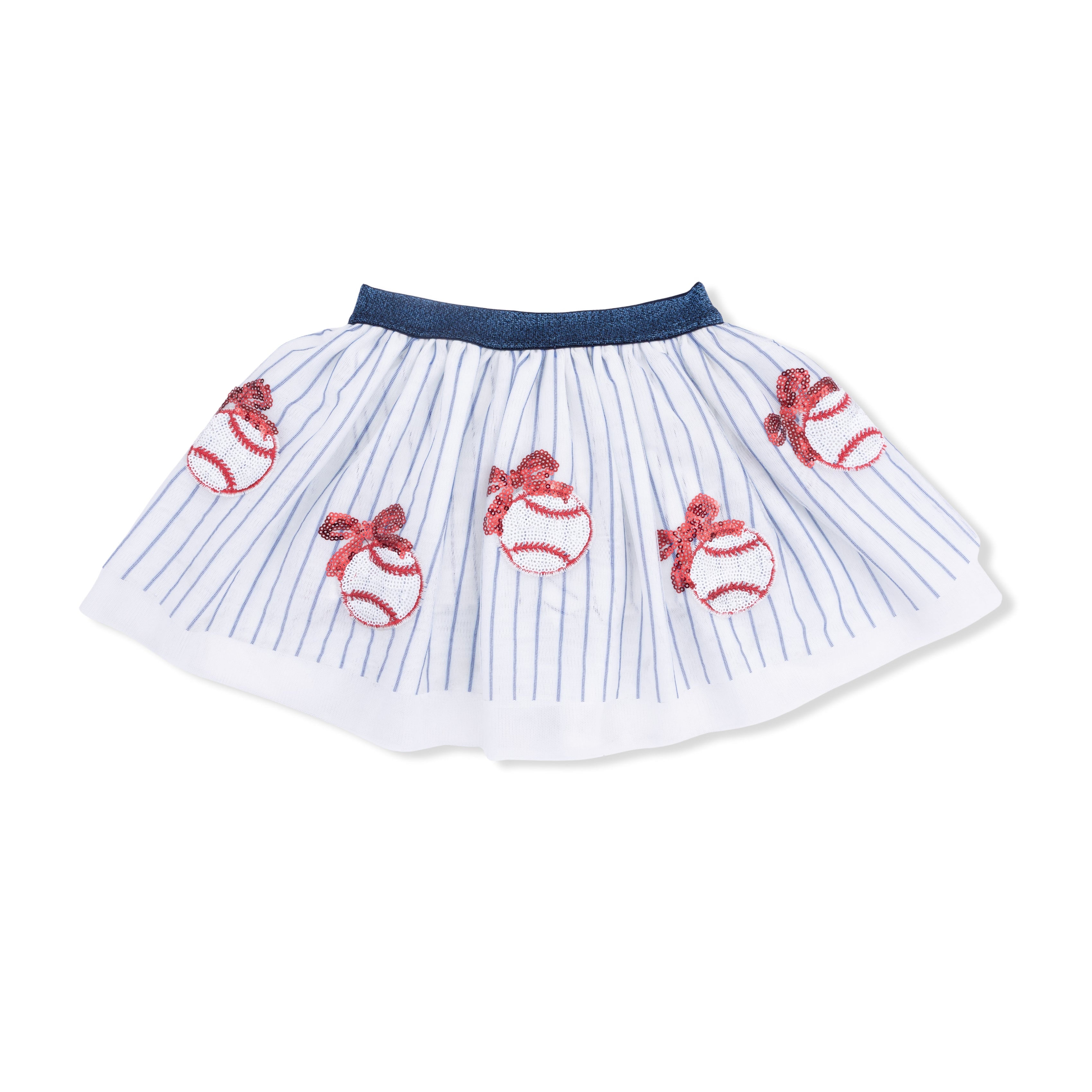 Baseball Stripe - Tutu Skirt with Bike Shorts-Angel Dear