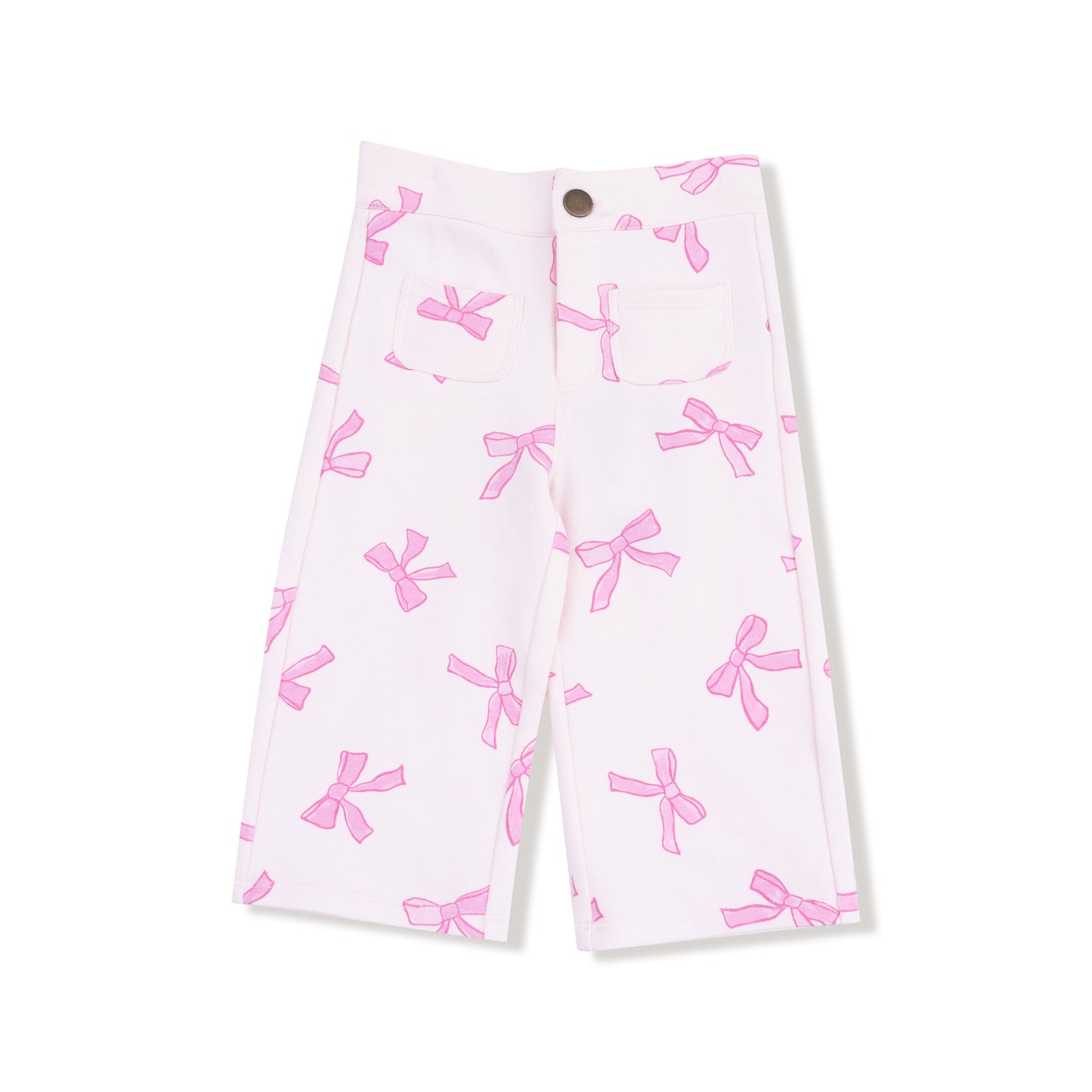 High Waisted Wide Leg Pant in our  Pretty Bows print from Angel Dear