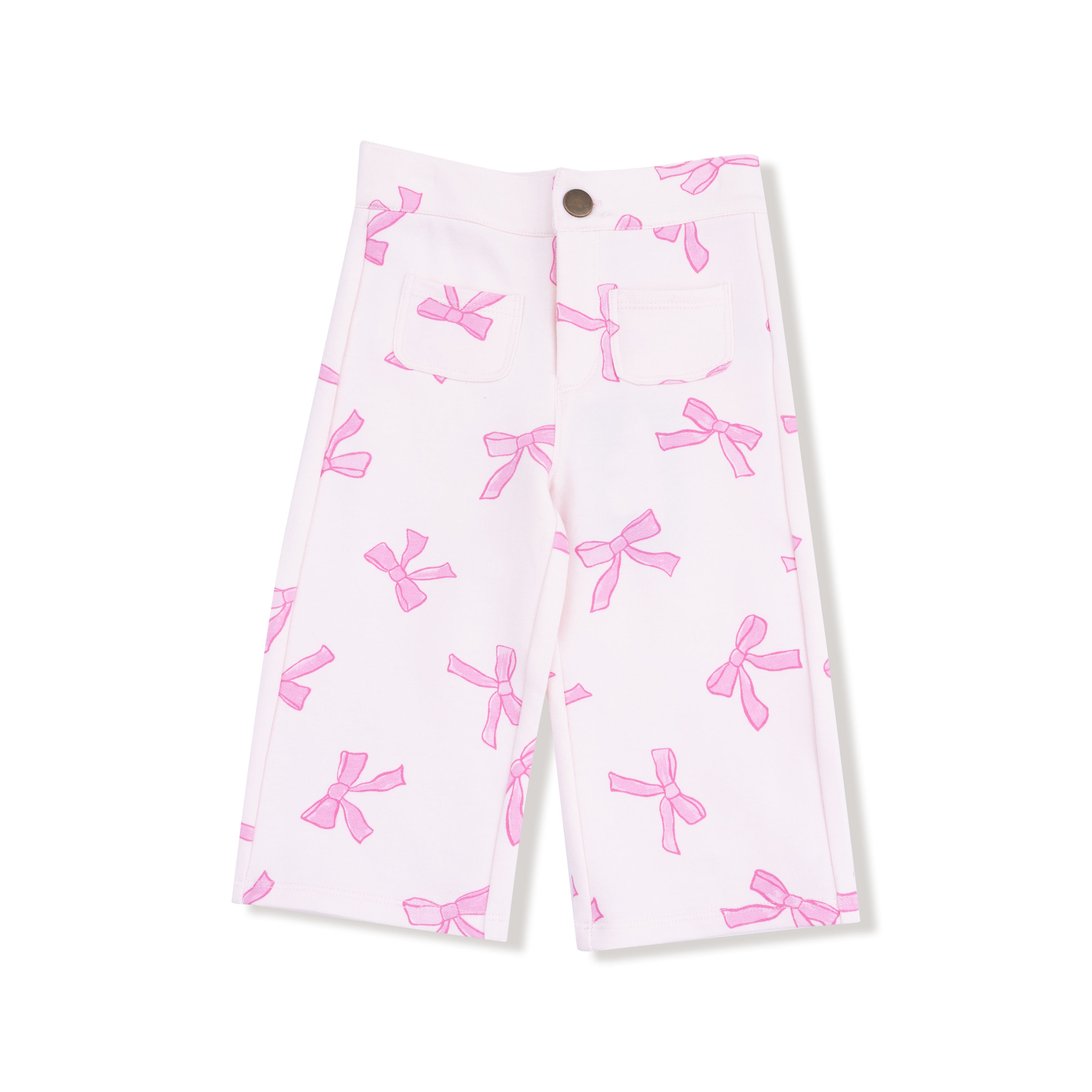 High Waisted Wide Leg Pant in our  Pretty Bows print from Angel Dear