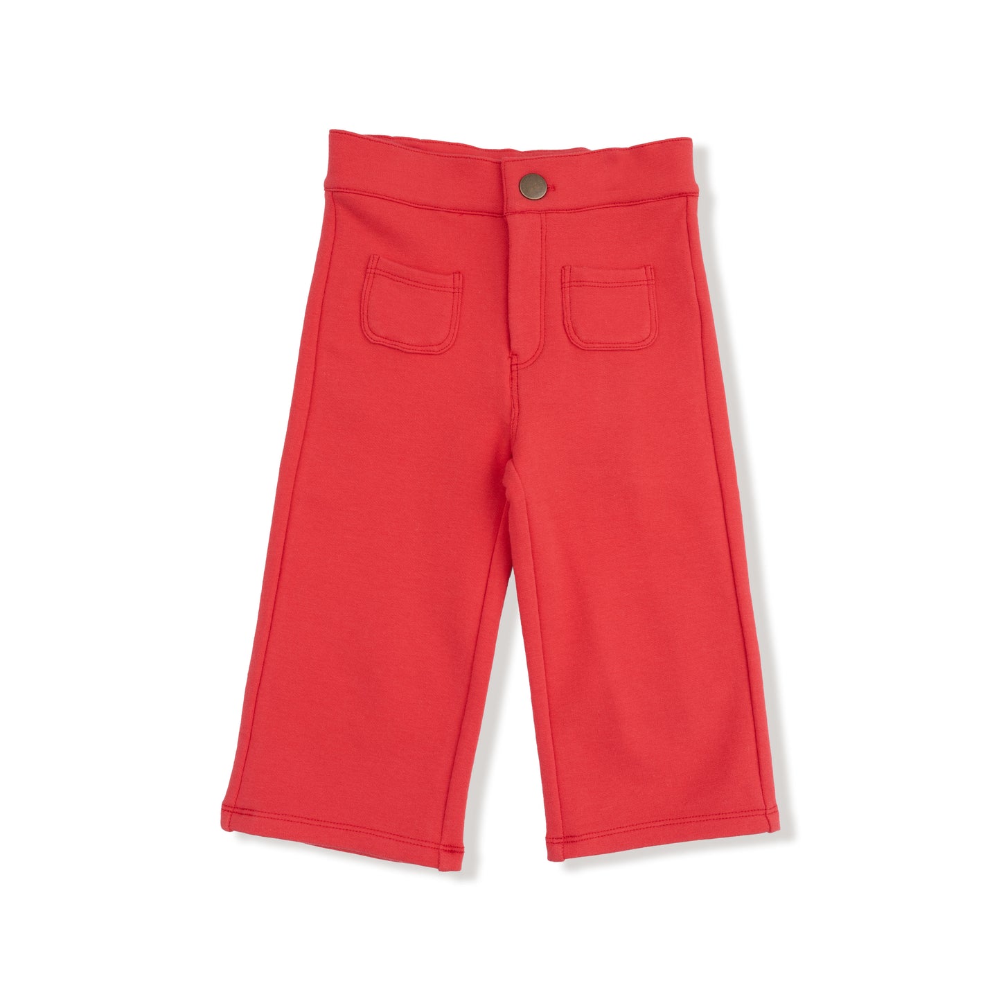 High Waisted Babybells in our  Varsity - Red print from Angel Dear