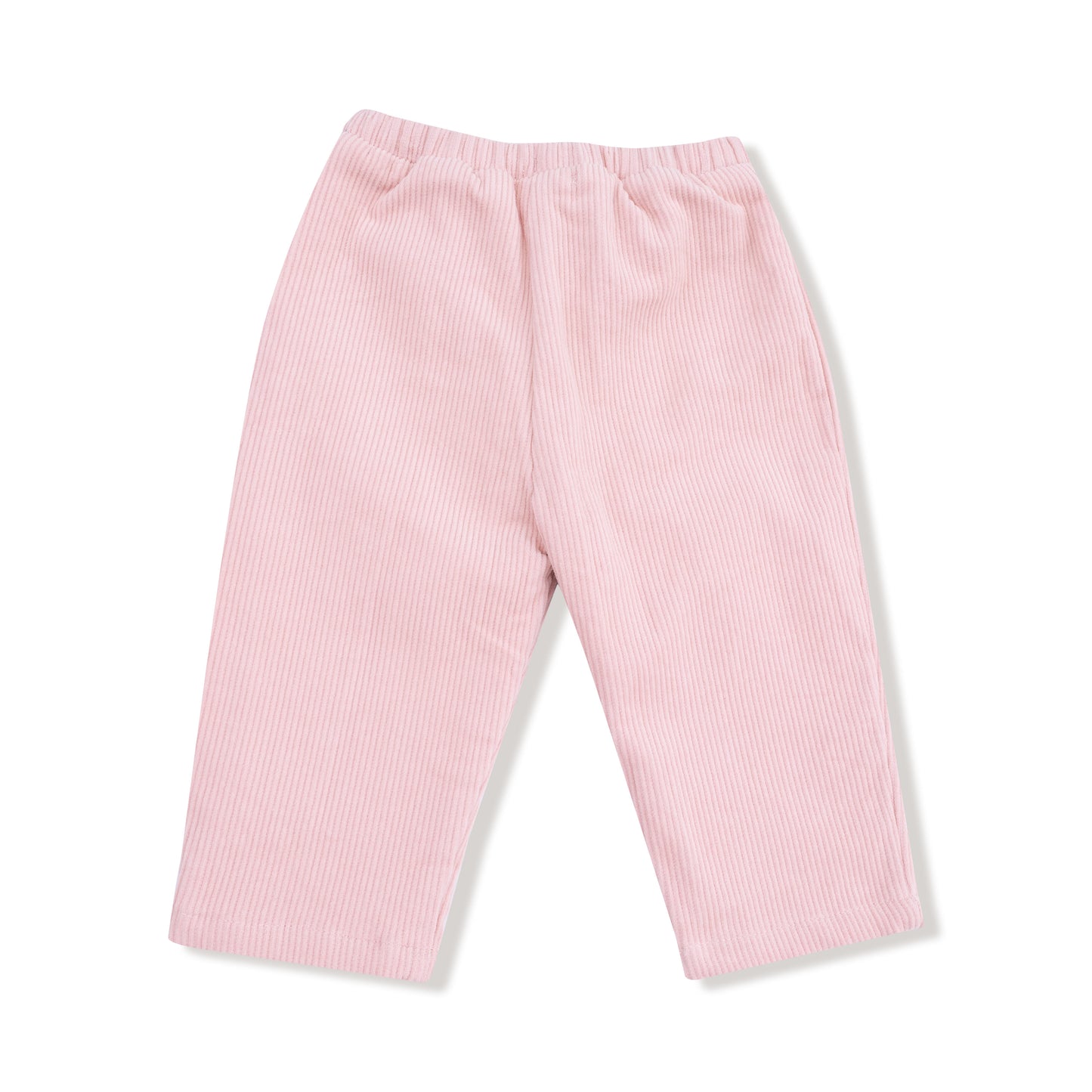 Cord Paperbag Pant with Bamboo Lining in our Veiled Pink print from Angel Dear