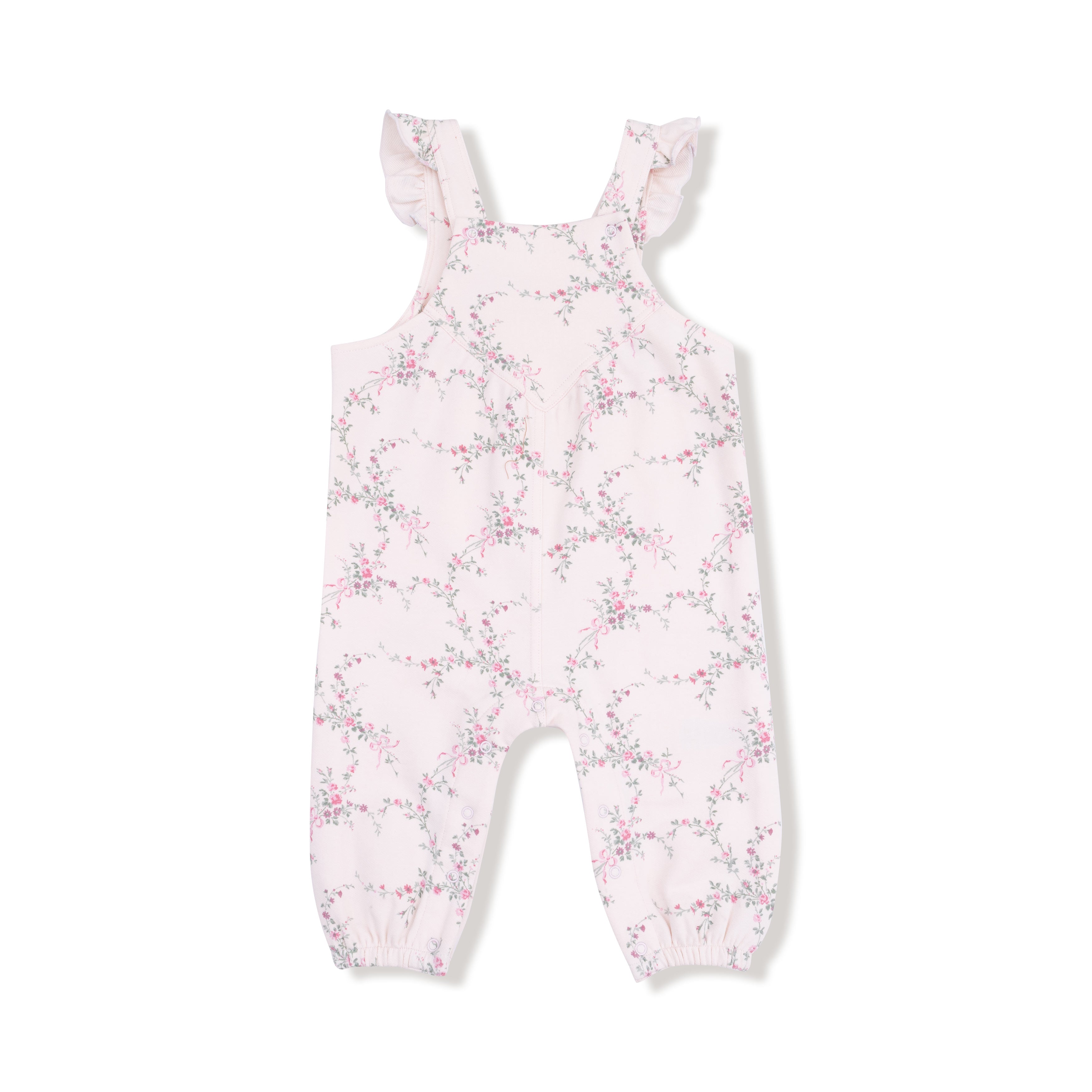 V Overalls with Elastic in our  Antoinette Floral print from Angel Dear