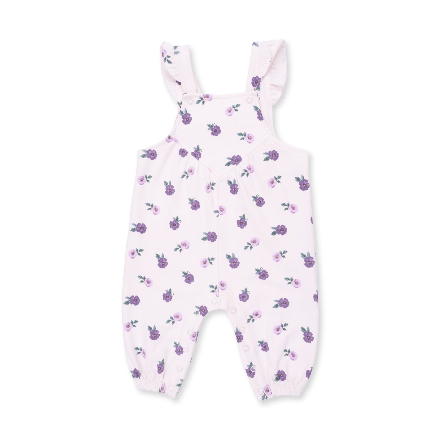 Violetta Floral - Ruffle V-Overalls and Long Sleeve Bodysuit