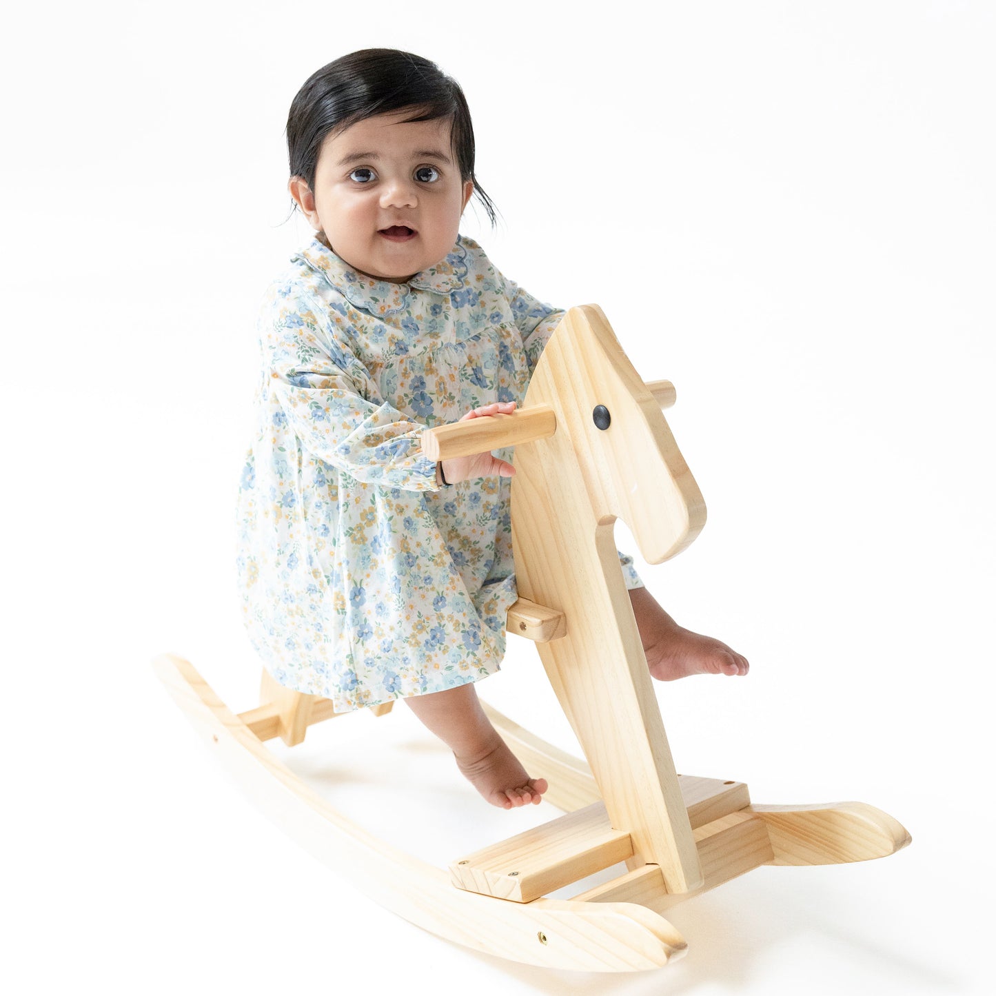 Long Sleeve Petal Collar Dress and Bloomer in our  Sweet Rose Calico print from Angel Dear