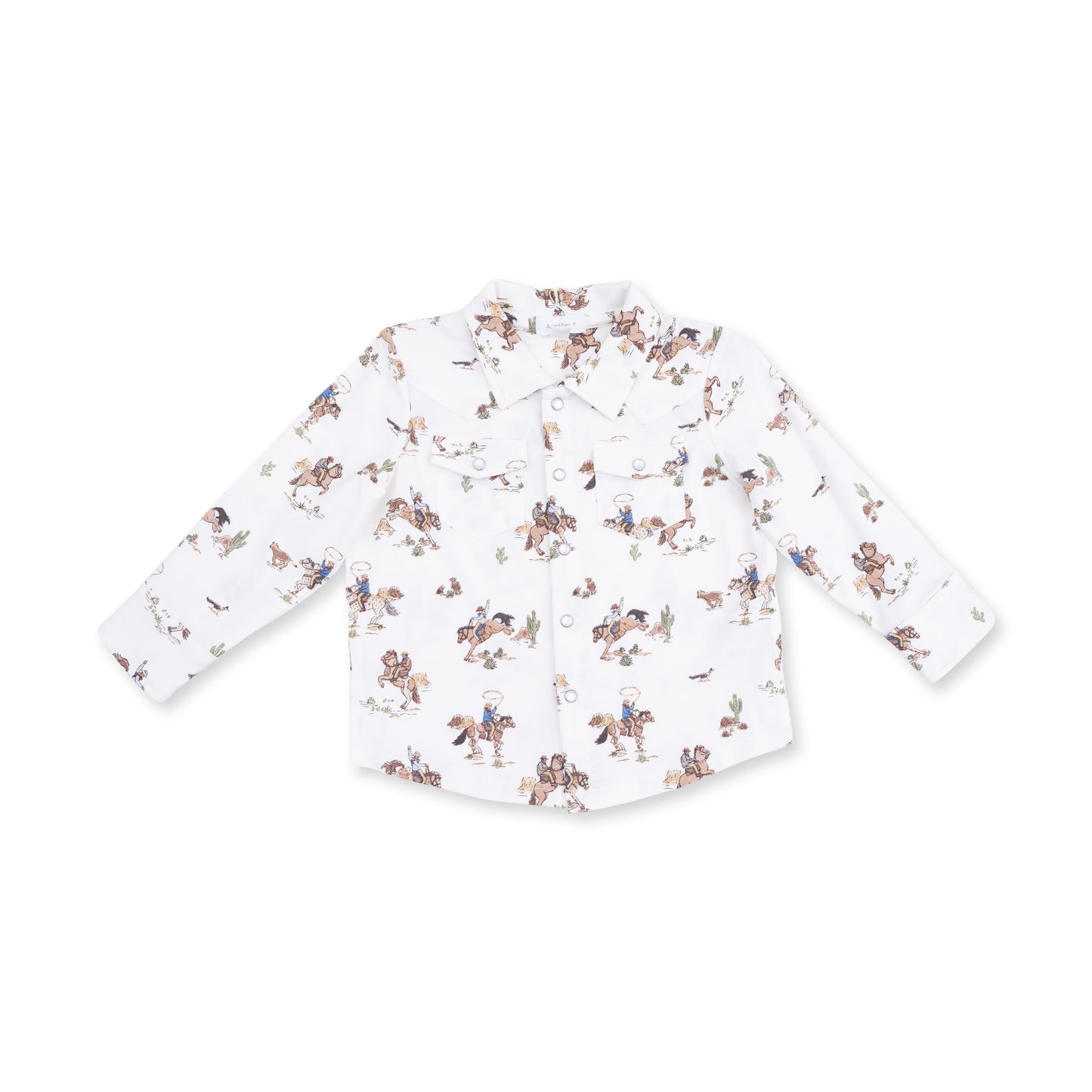 Floral patterned shirt on a white background