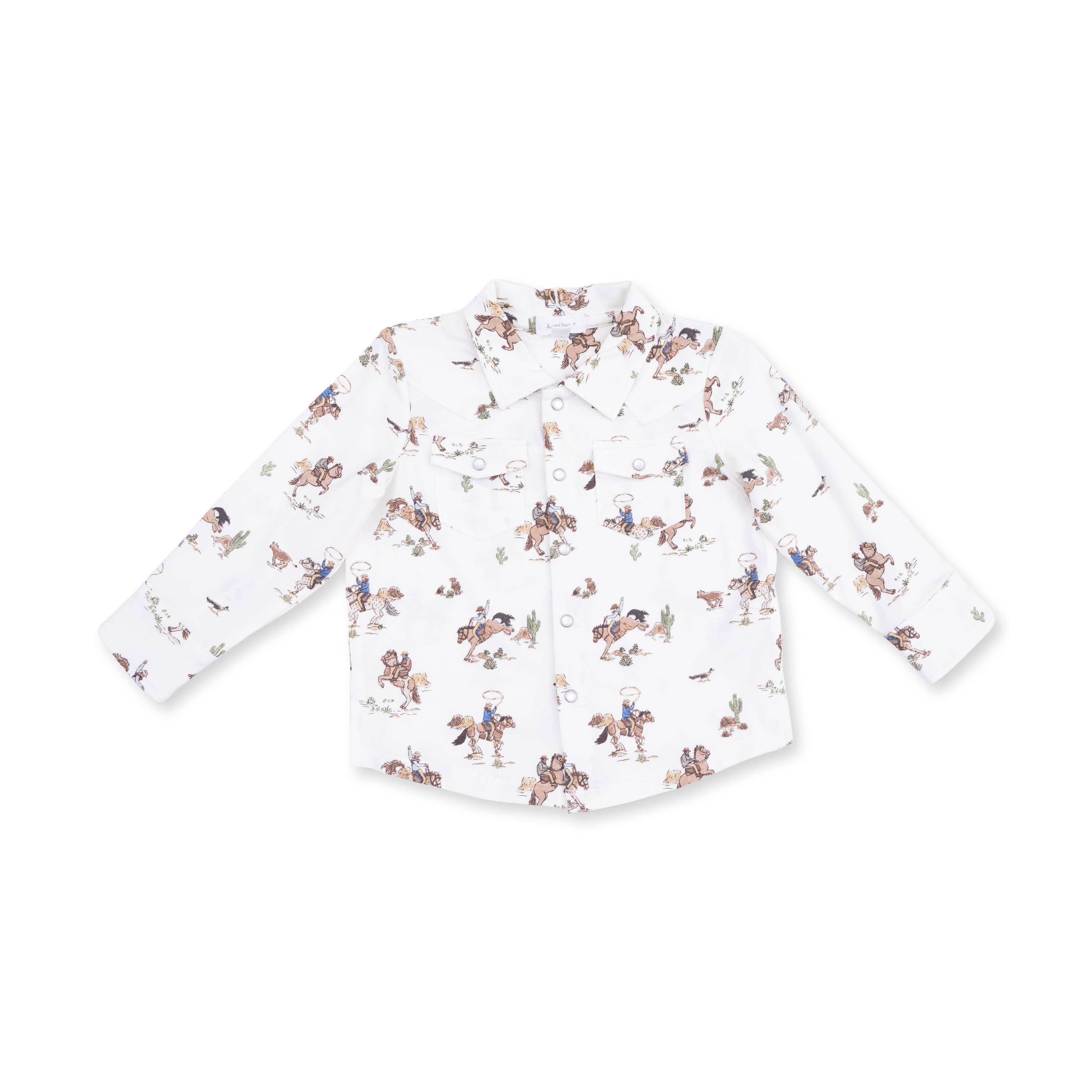 Floral patterned shirt on a white background