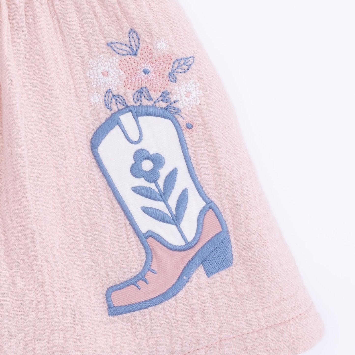 Yee Haw Cowgirl - Western Pearl Snap Dress & Bloomer