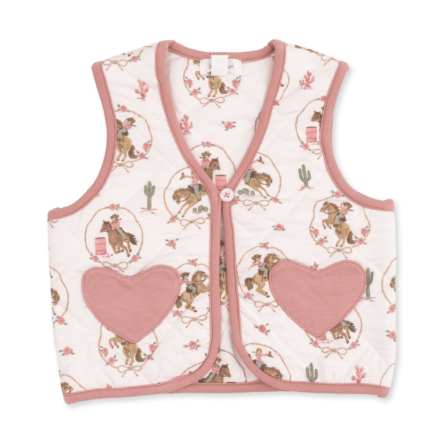 Cowgirl Cameos - Quilted Vest with Heart Pockets