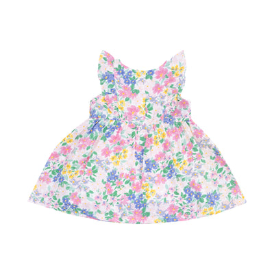 Ruffle Dress Sleeve Dress and Diaper Cover - Emma Floral