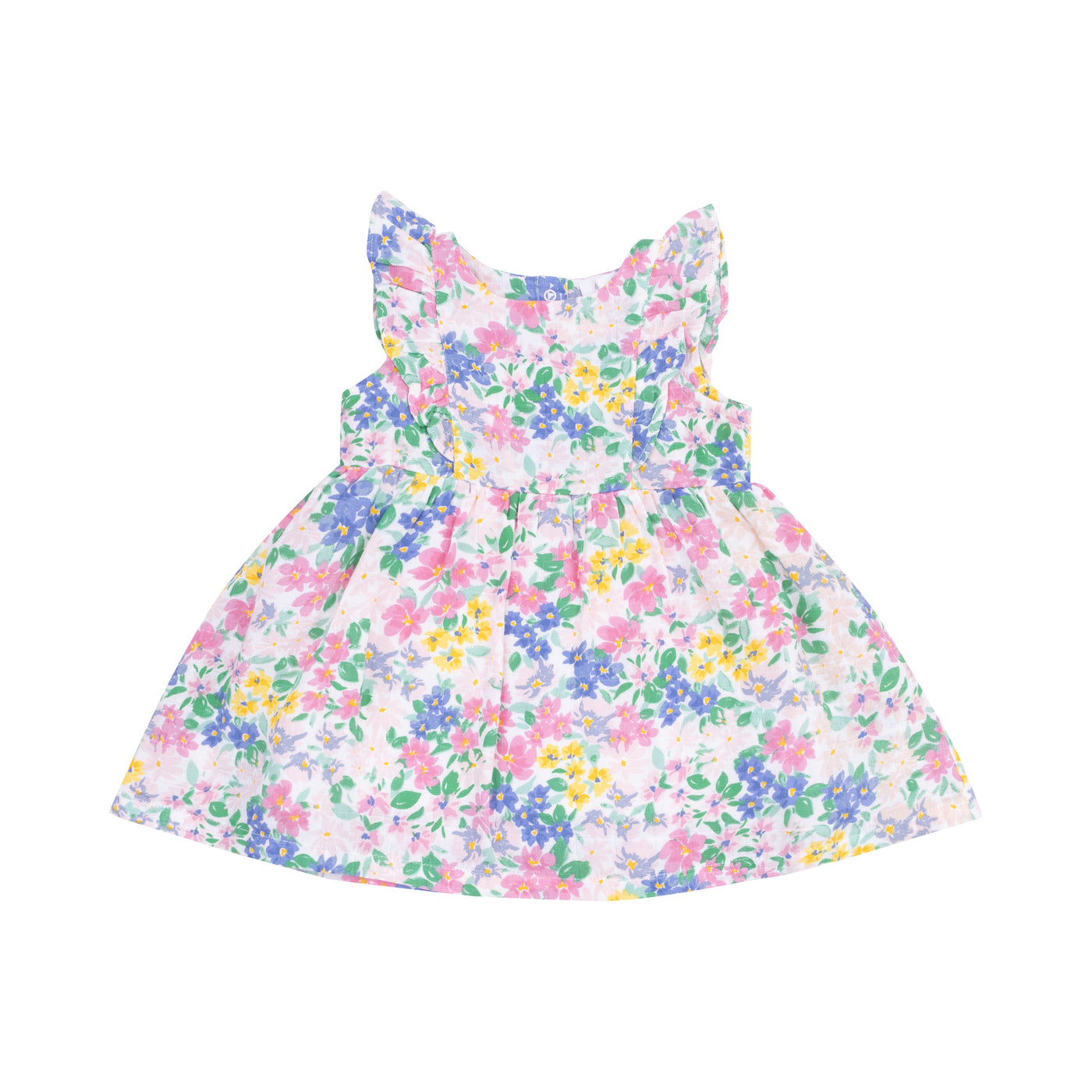 Ruffle Dress Sleeve Dress and Diaper Cover - Emma Floral