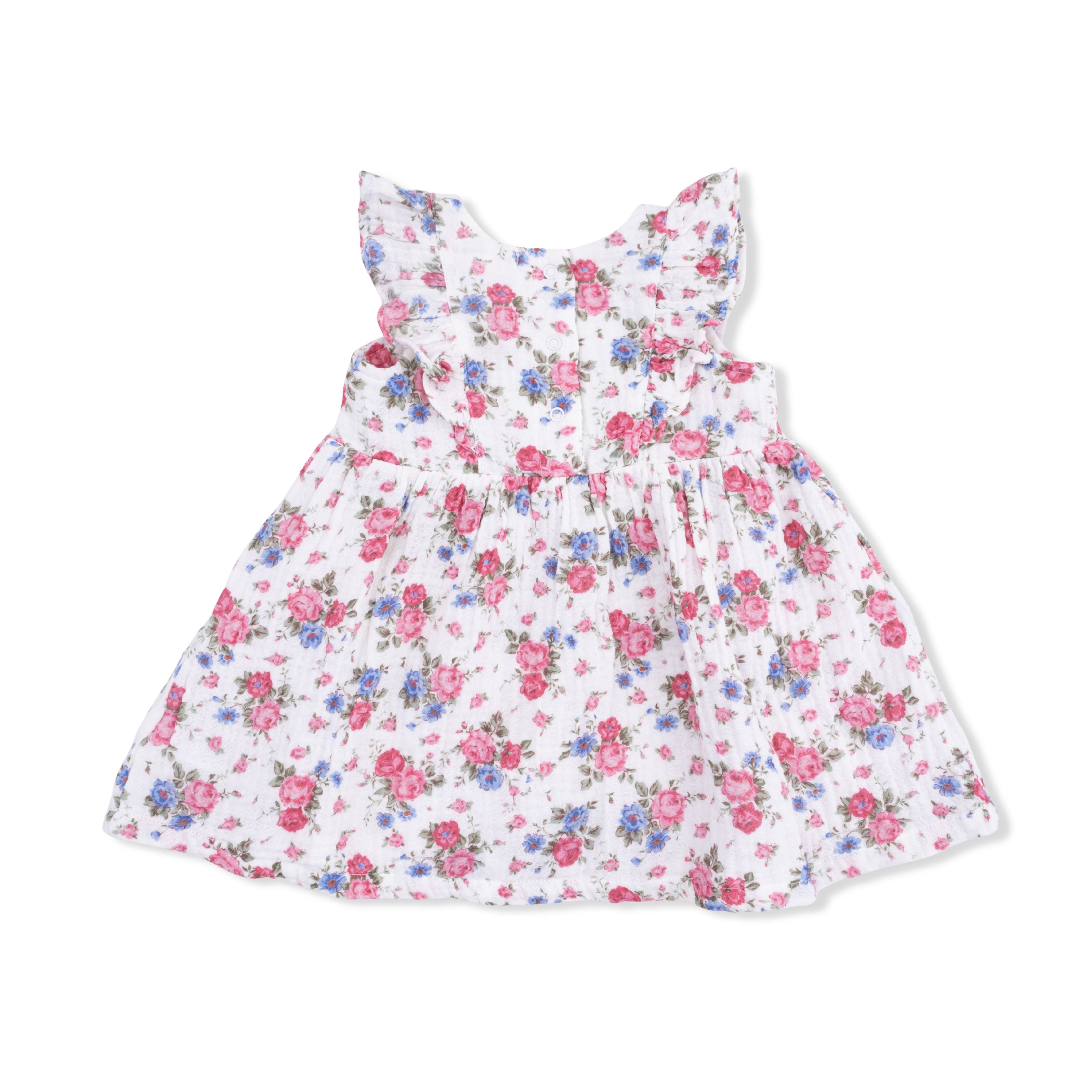 Cabbage Roses - Ruffle Sleeve Dress and Bloomer-Angel Dear