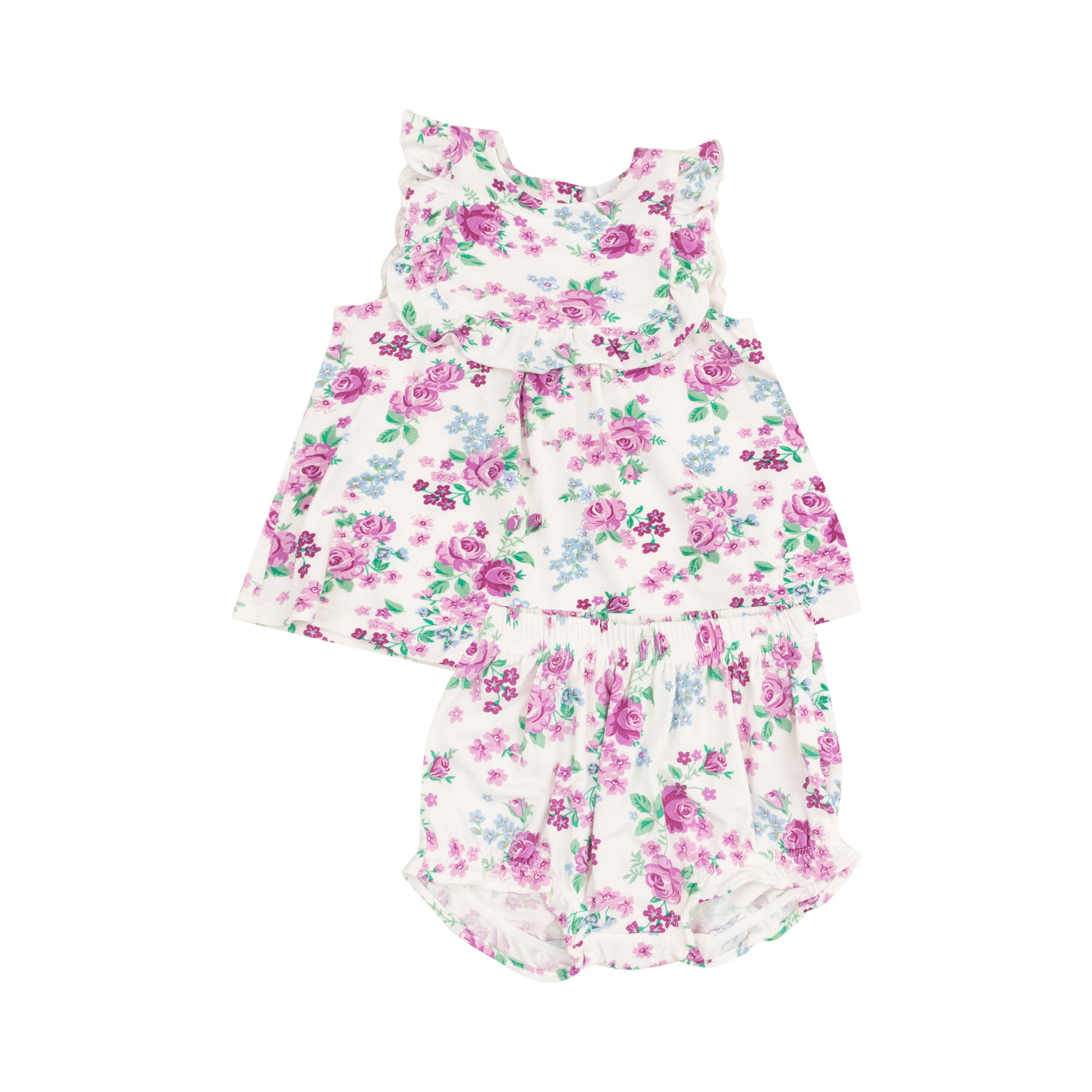 Ruffle Top & Bloomer - Cute Little Roses