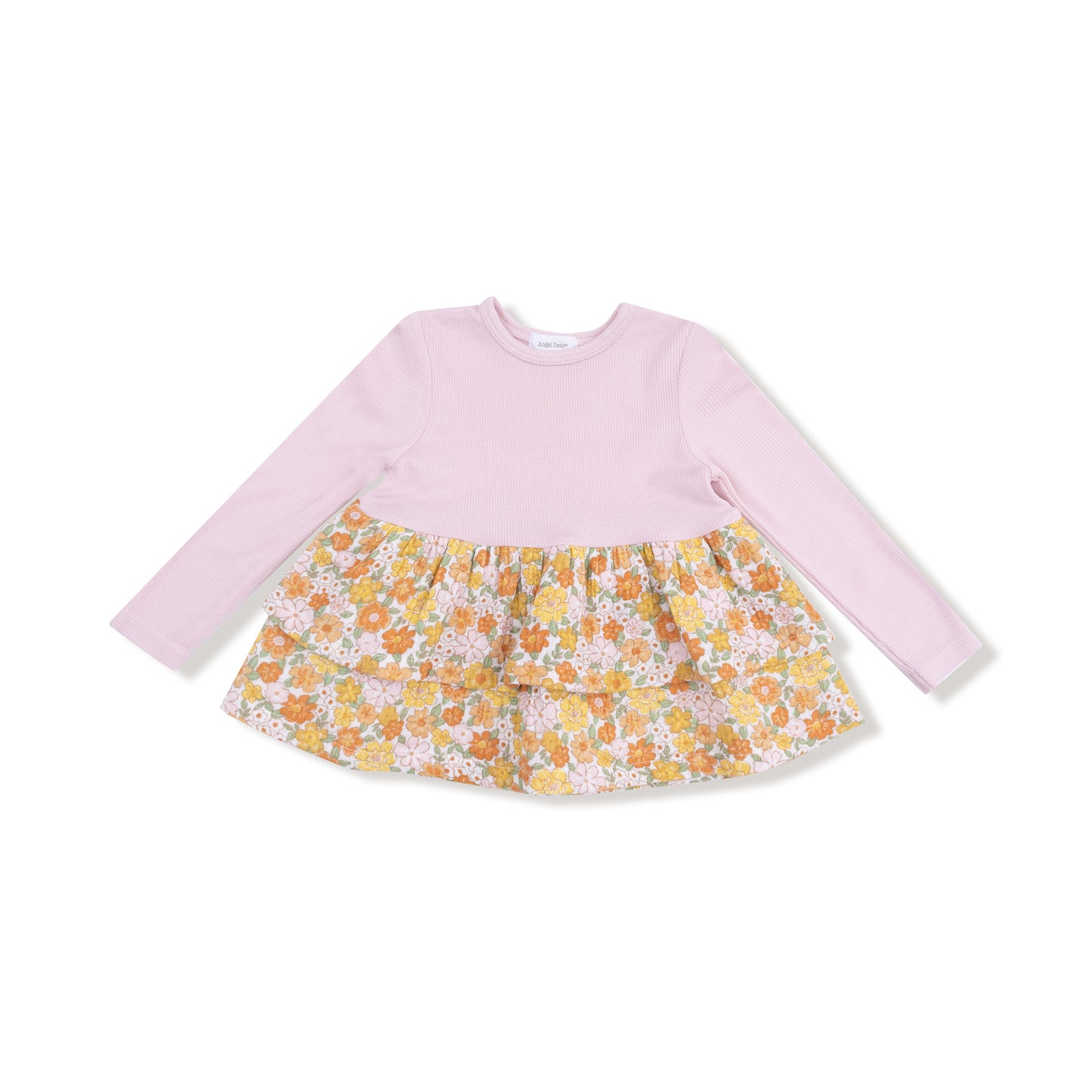 Long Sleeve Knit Top with Legging Set in our  Sweet Amber Floral print from Angel Dear