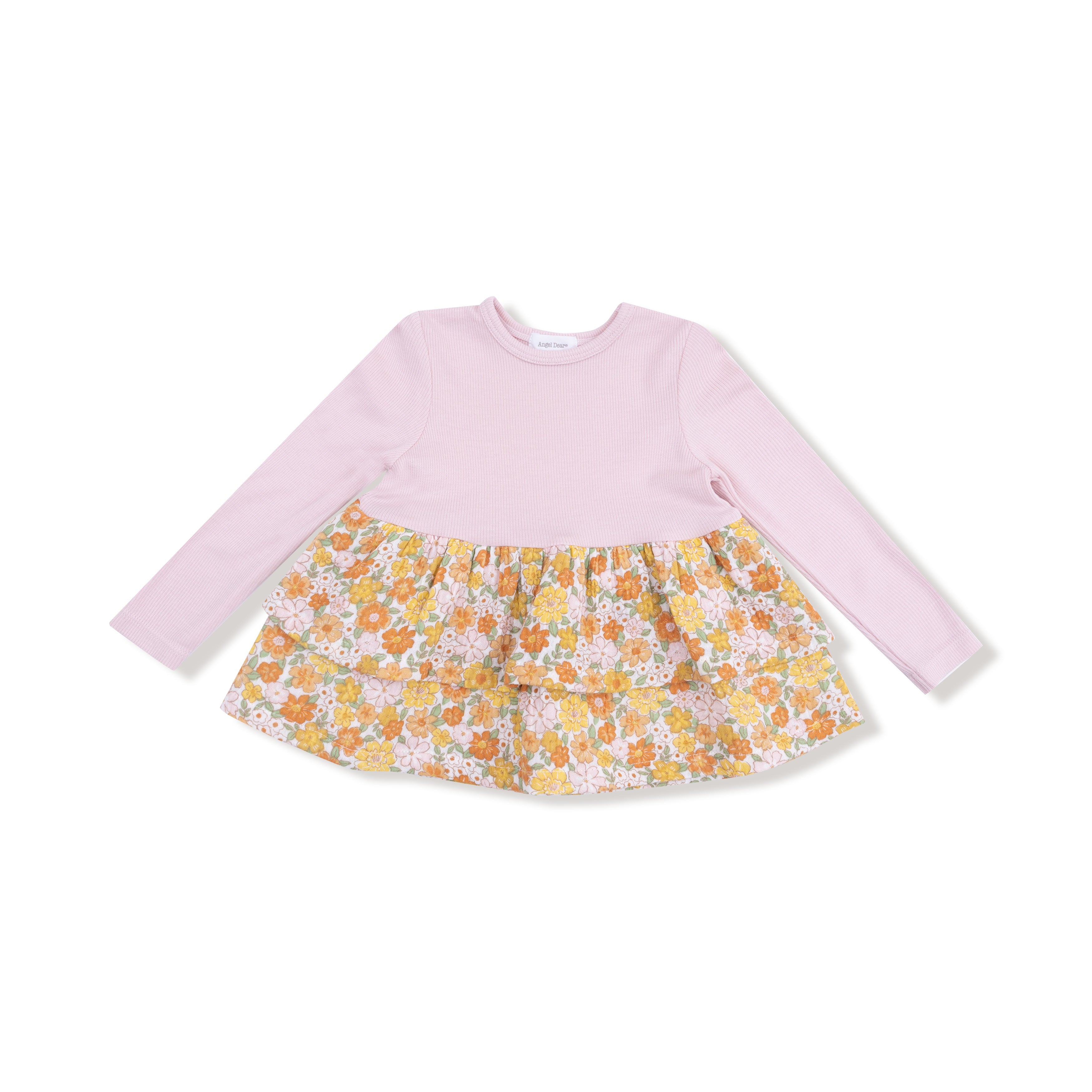 Long Sleeve Knit Top with Legging Set in our  Sweet Amber Floral print from Angel Dear