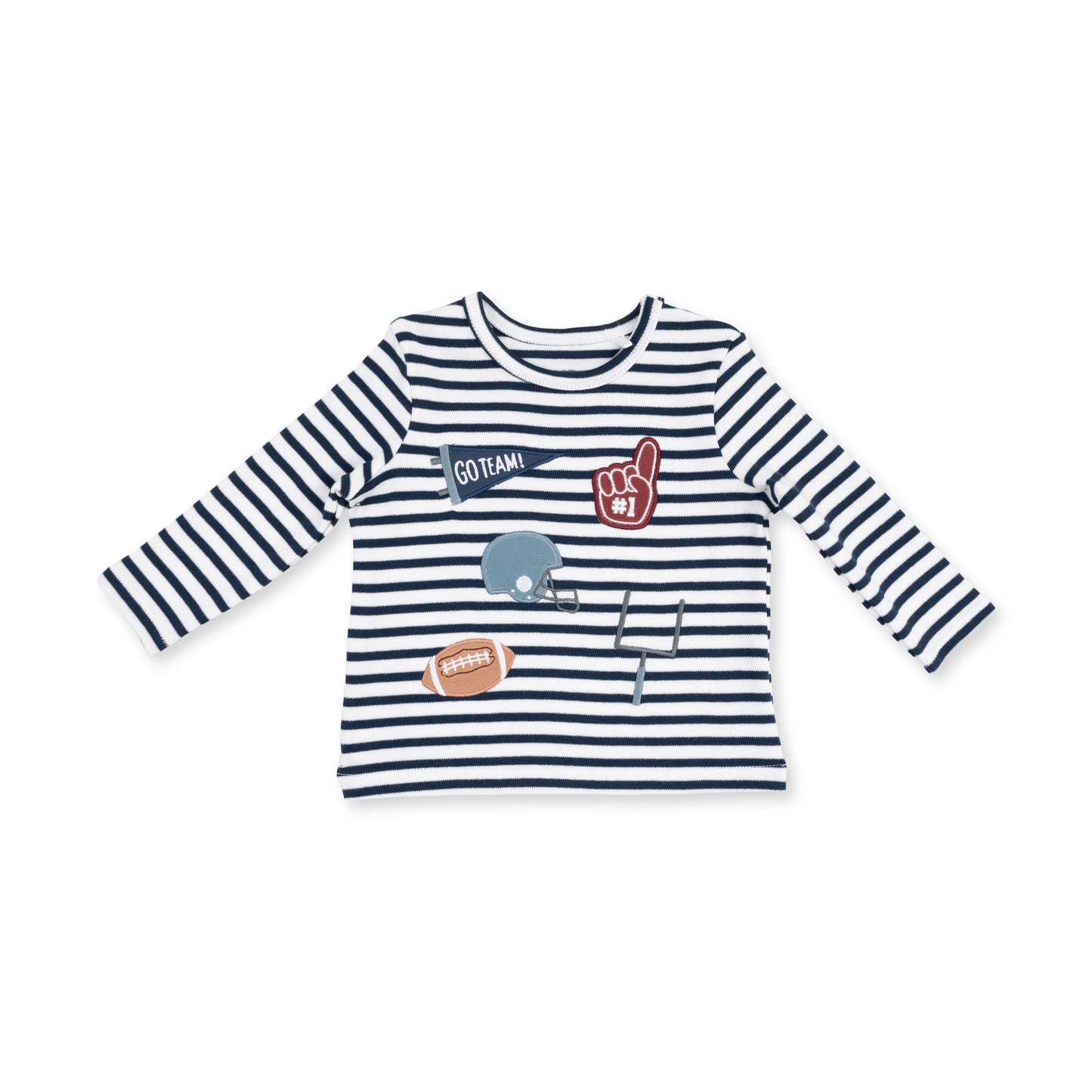 Football Navy - Long Sleeve Uni Shirt