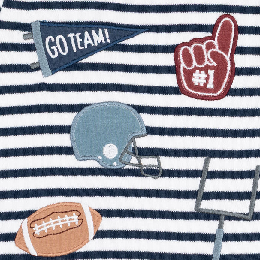 Football Navy - Long Sleeve Uni Shirt