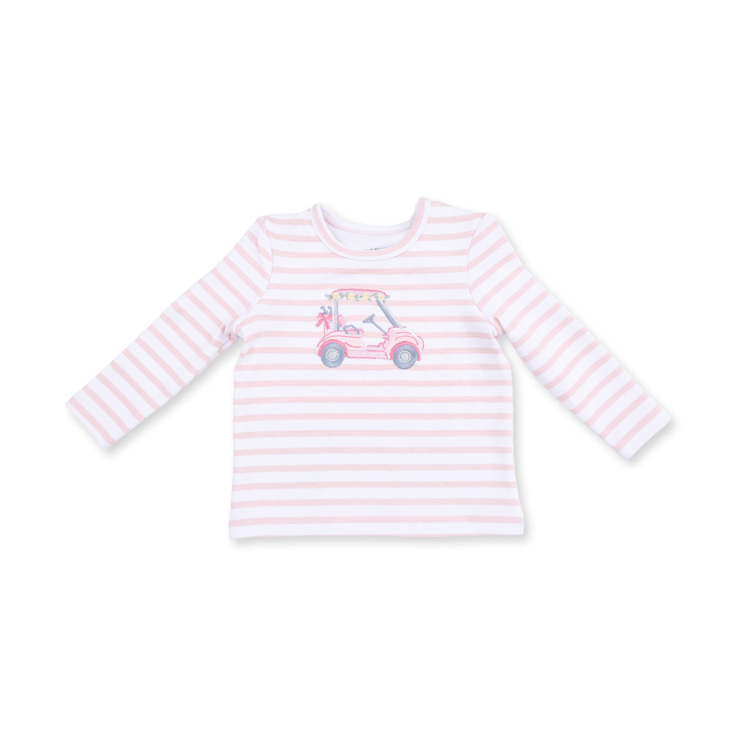 Golf - Long Sleeve Uni Shirt Pink Golf Cart