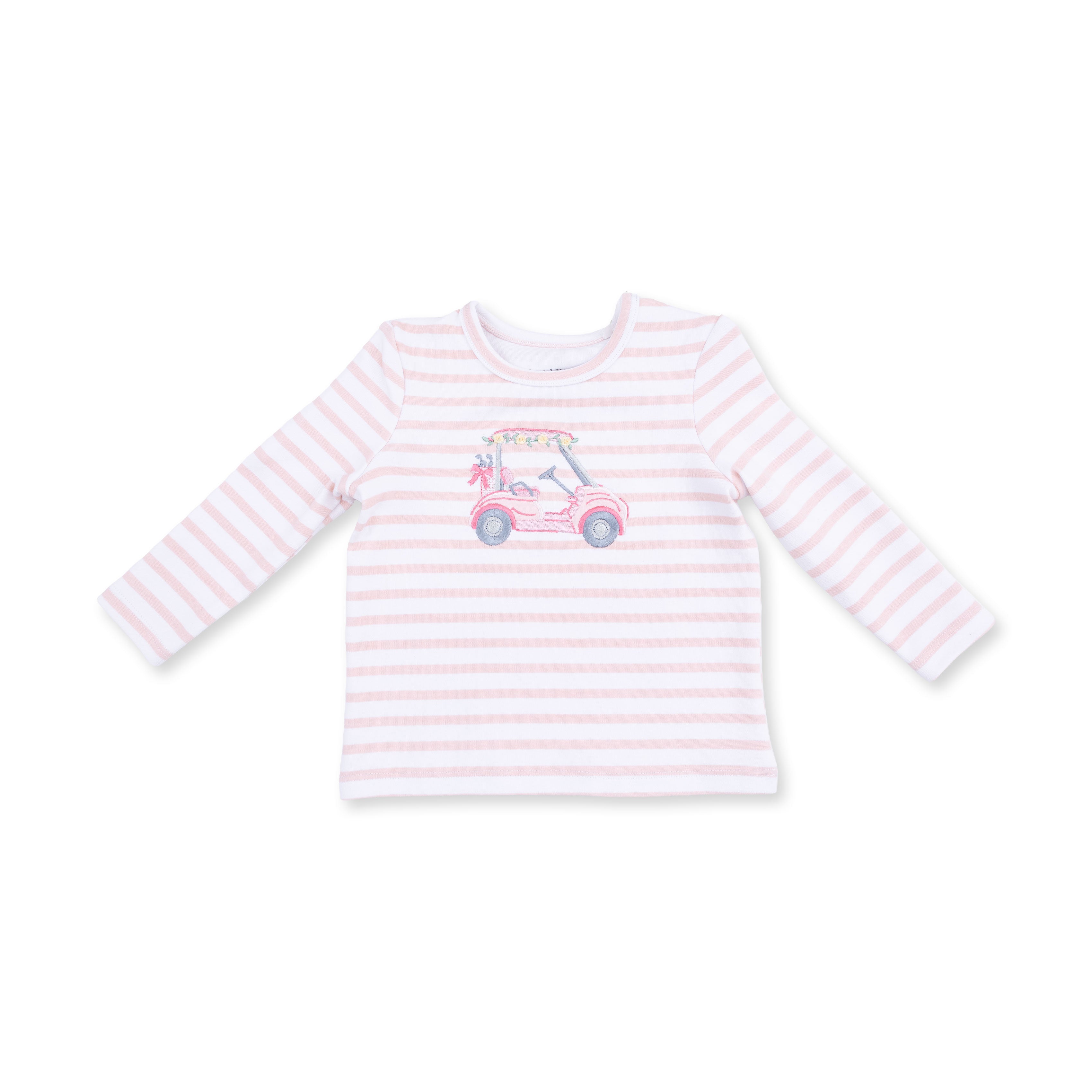 Golf - Long Sleeve Uni Shirt Pink Golf Cart